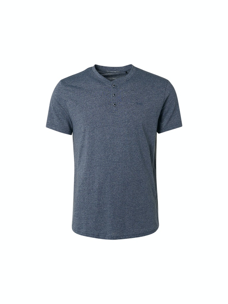 NO EXCESS Men T-Shirt Granddad 2 Coloured Melange