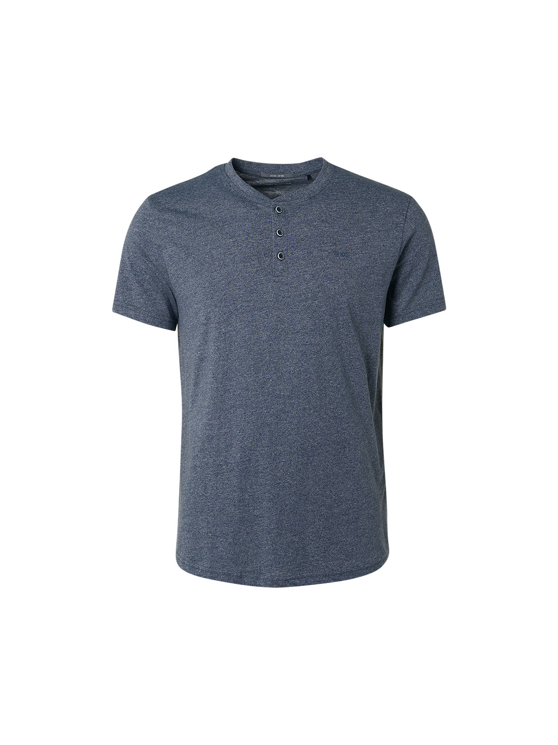 NO EXCESS Men T-Shirt Granddad 2 Coloured Melange