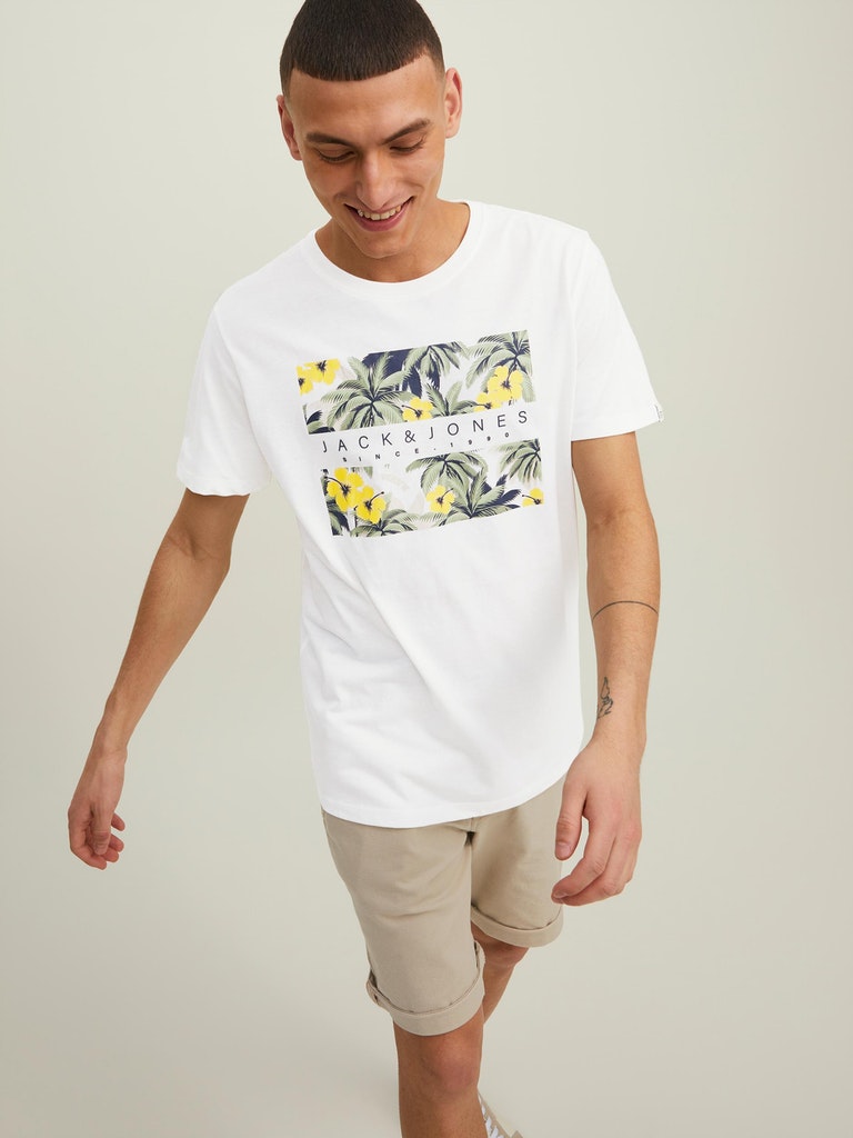 JACK&JONES T-Shirt mit Frontprint JORVENICE BRANDING TEE