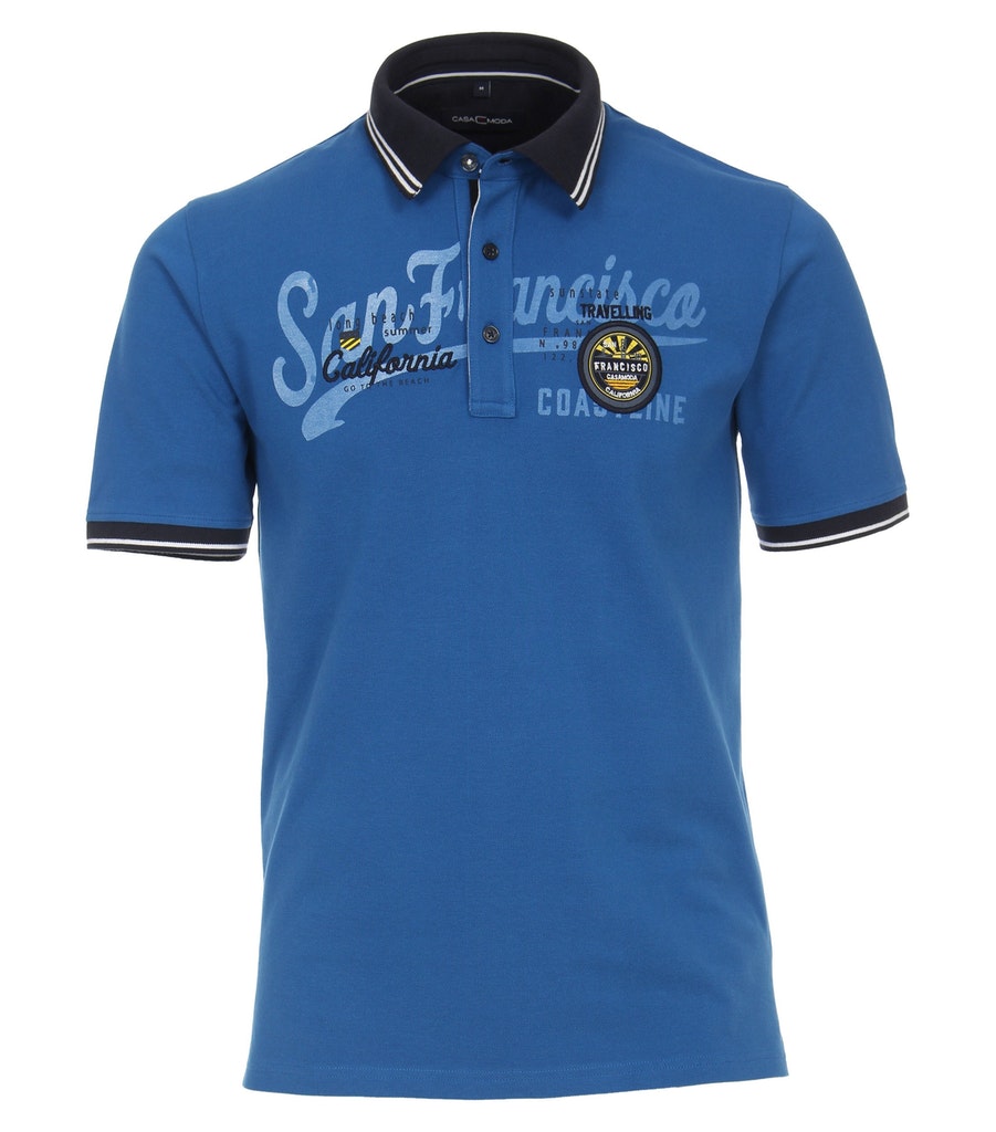 CASAMODA Polo-Shirt mit Frontprint