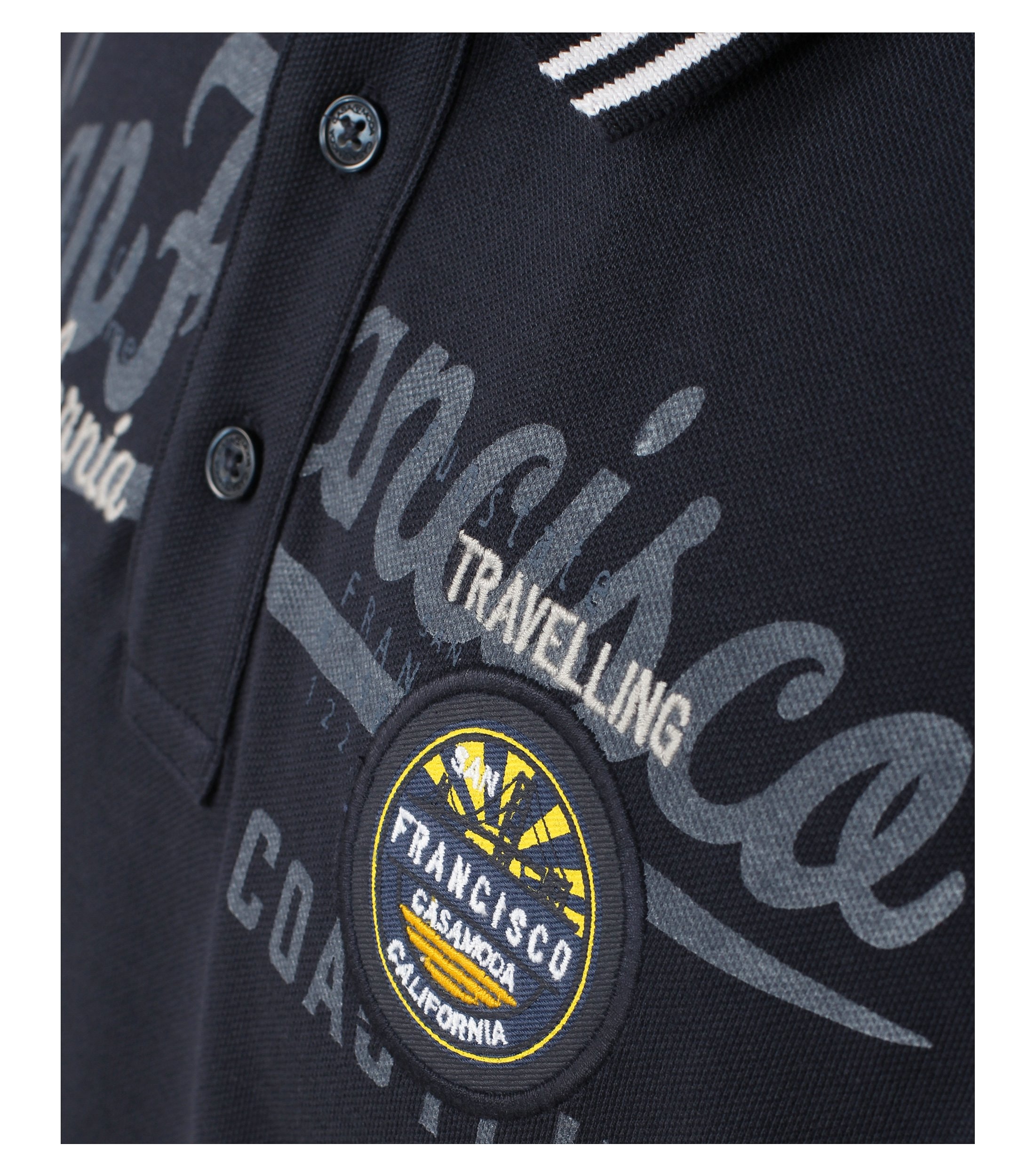 CASAMODA Polo-Shirt mit Frontprint