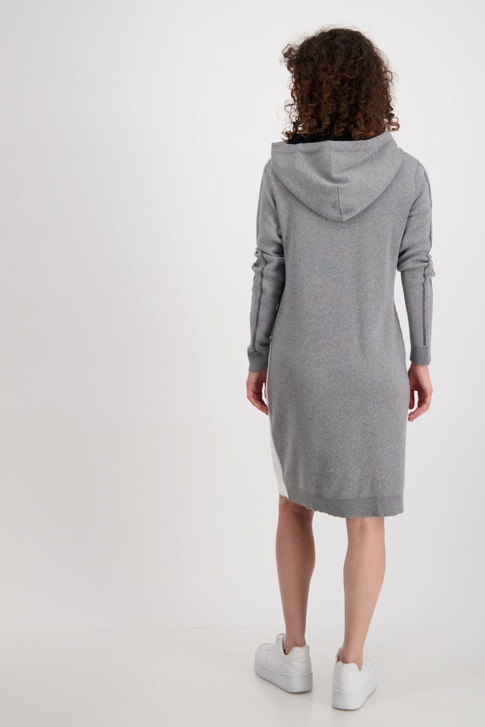 Kleid Wendeln - Mode Strick mit Midi aufgesetzter Shop Kapuze und MONARI Tasche