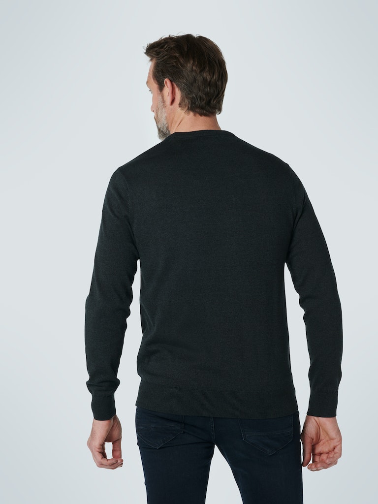 NO EXCESS / Herren-Strick / Pullover Crewneck Cable Jacquard De