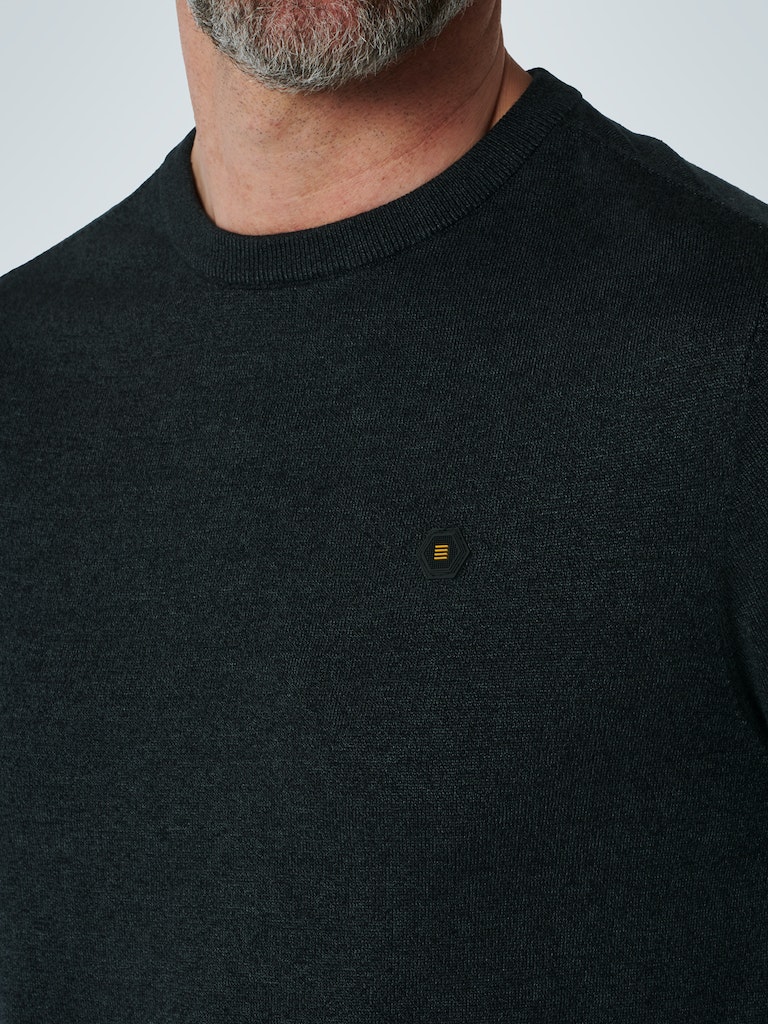 NO EXCESS / Herren-Strick / Pullover Crewneck Solid Relief Knit