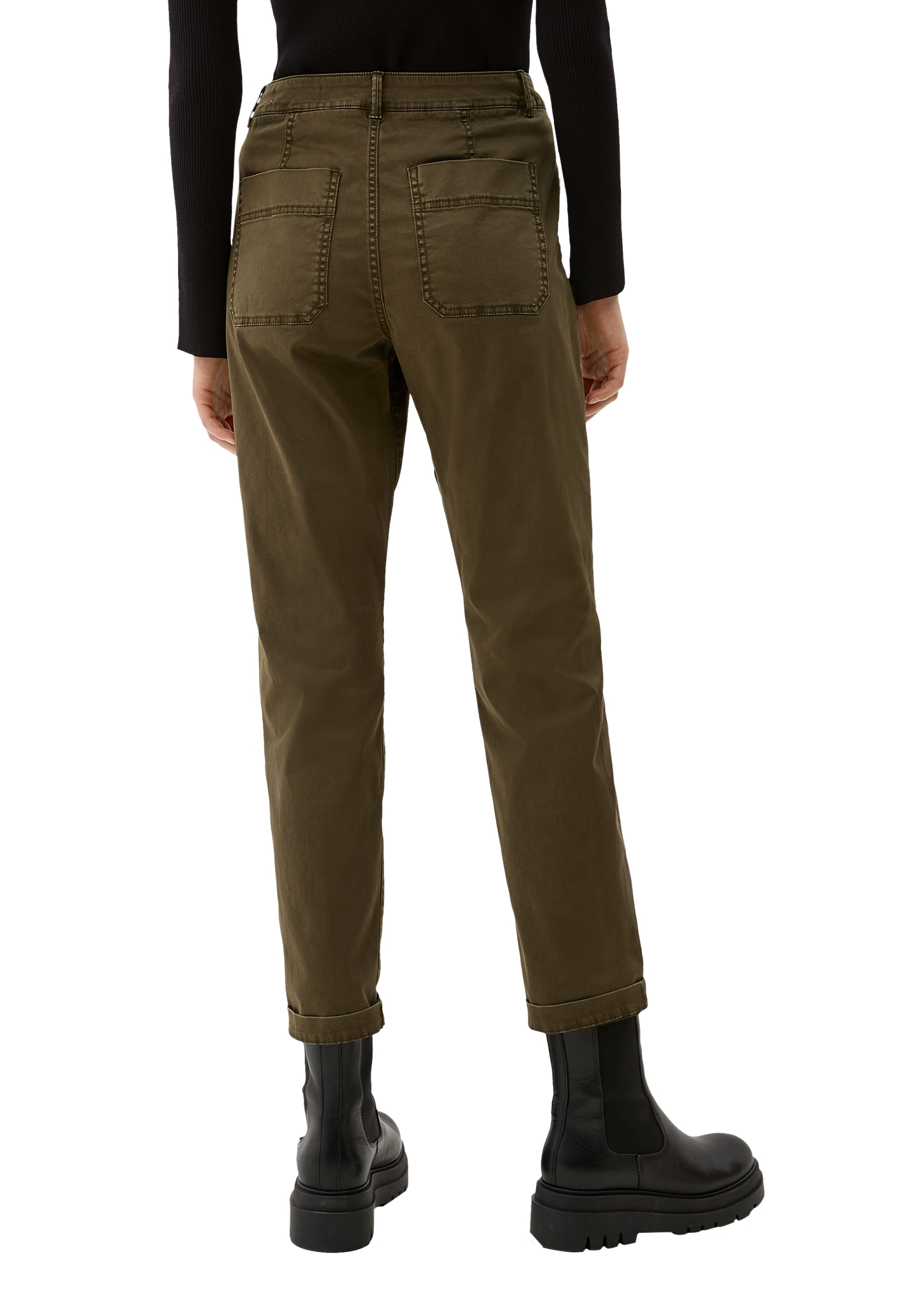 S. OLIVER Chino aus Stretch-Cotton