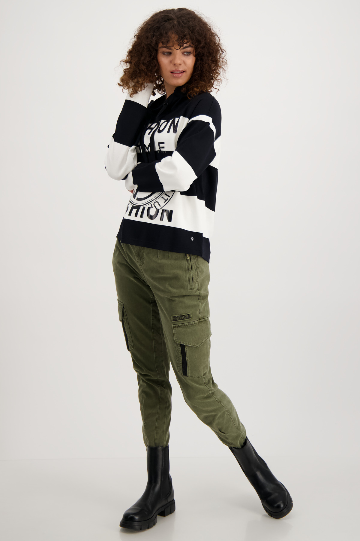 MONARI Sweatshirt mit Stehkragen