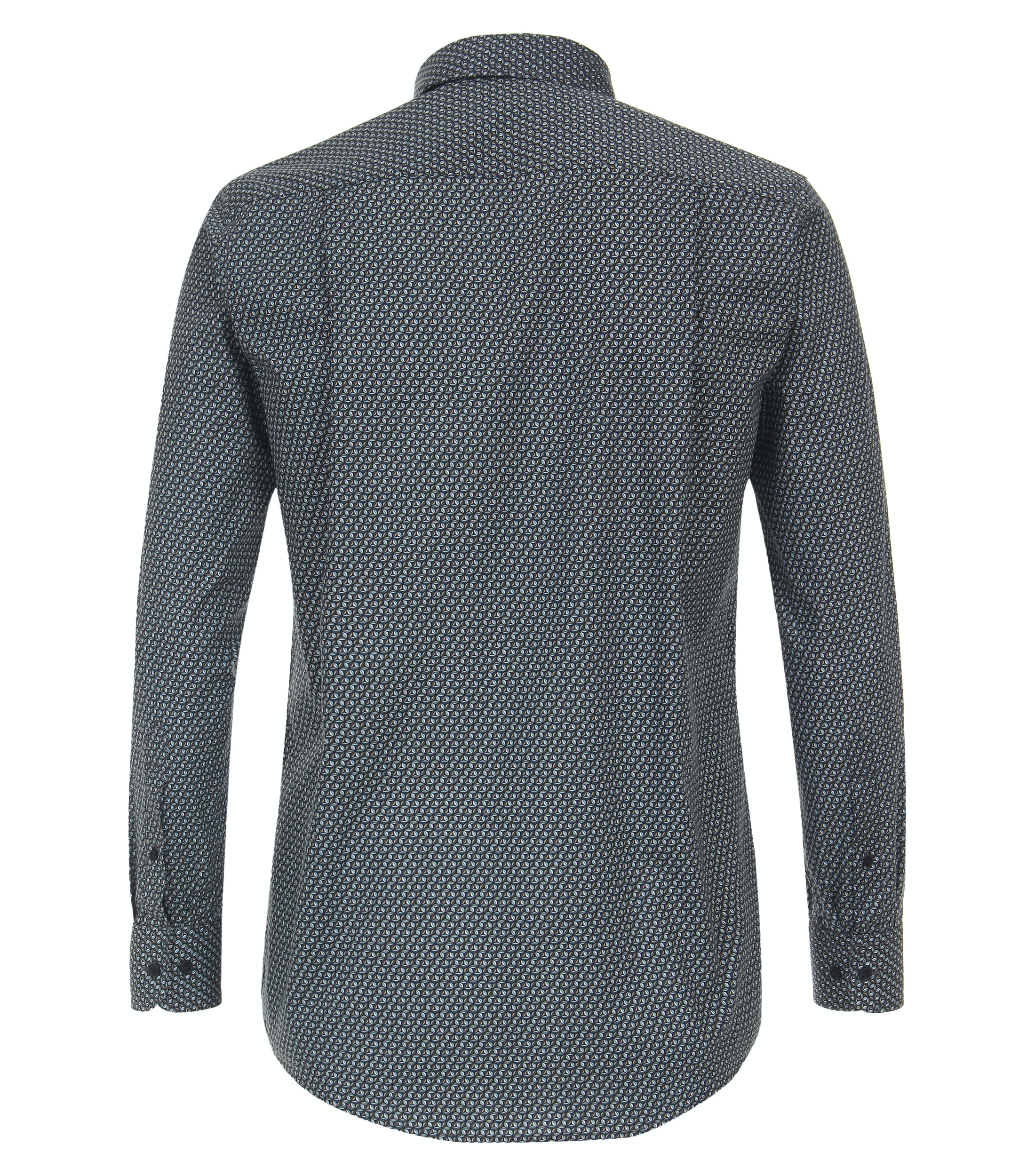 Camicia Uomo CASAMODA In Puro Cotone – Business Stampata Comfort Fit Blu Scuro Taglia 54 – Modello Con Stampa Minimalista E Colletto Italiano - 6