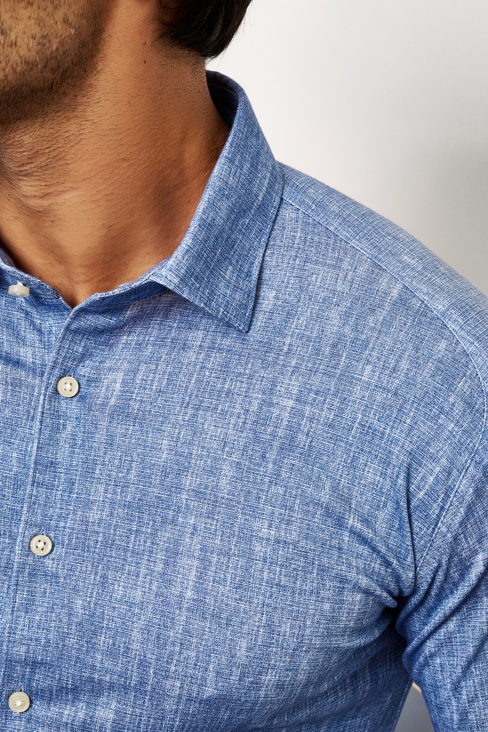 DESOTO Jersey Hemd Kentkragen