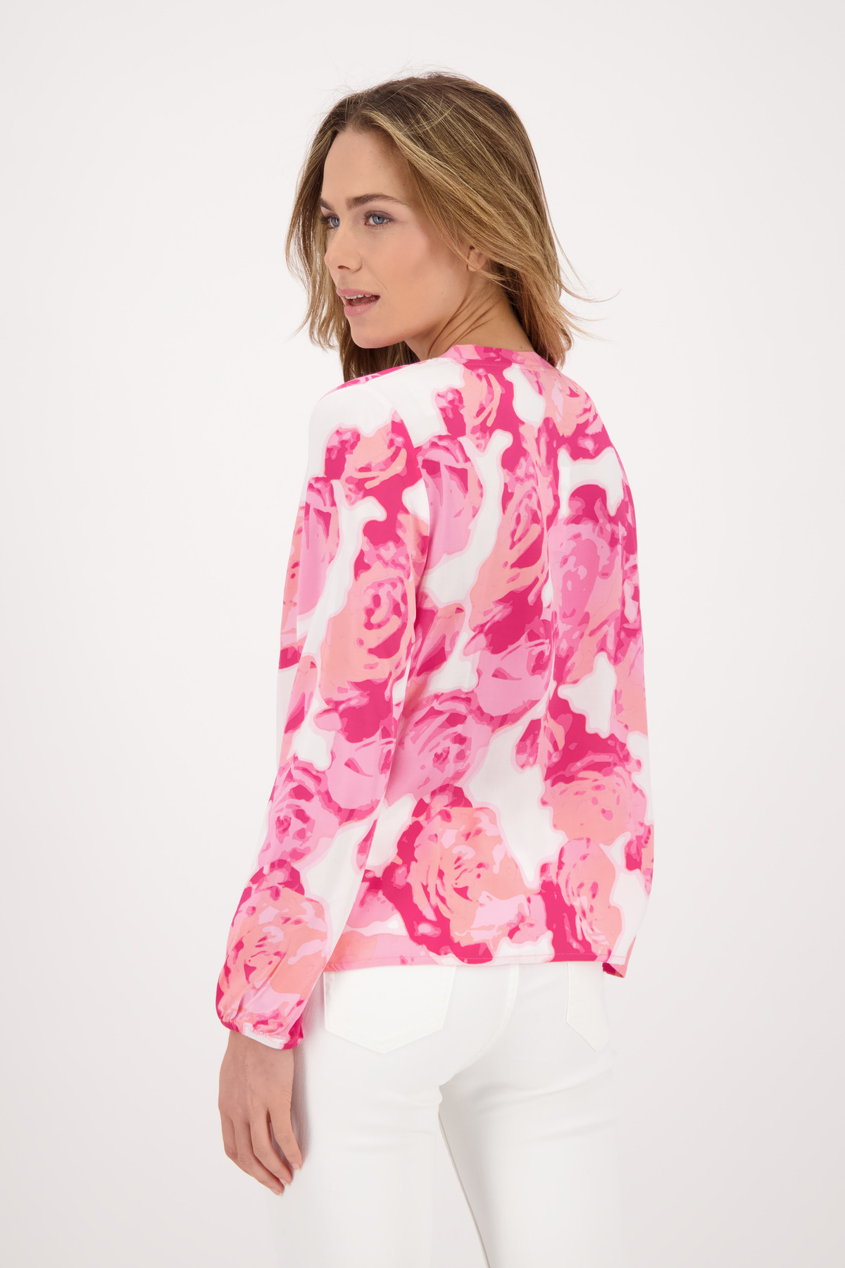 MONARI Viskose Bluse mit Blumenmuster