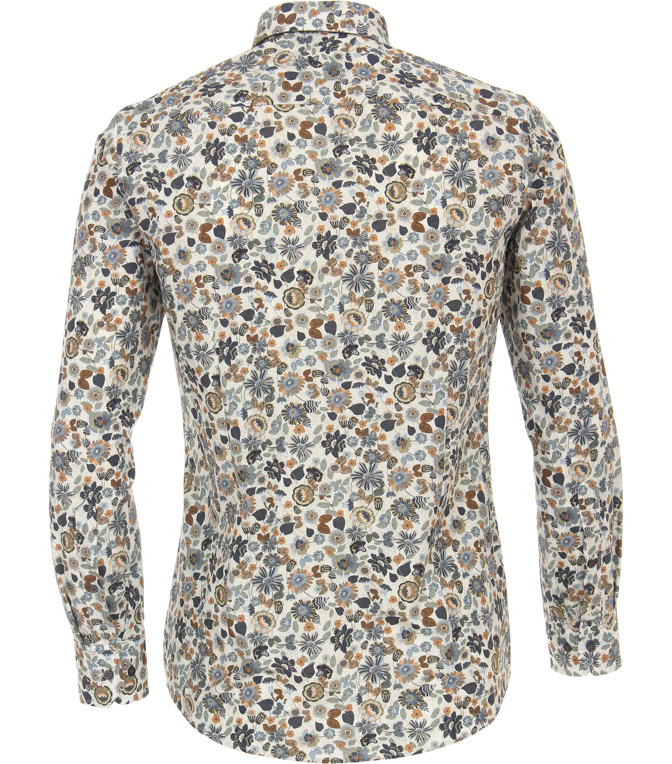 Camicia Uomo Venti Modern Fit Con Stampa Floreale – Puro Cotone, Colletto Con Bottini, Vestibilità Aderente