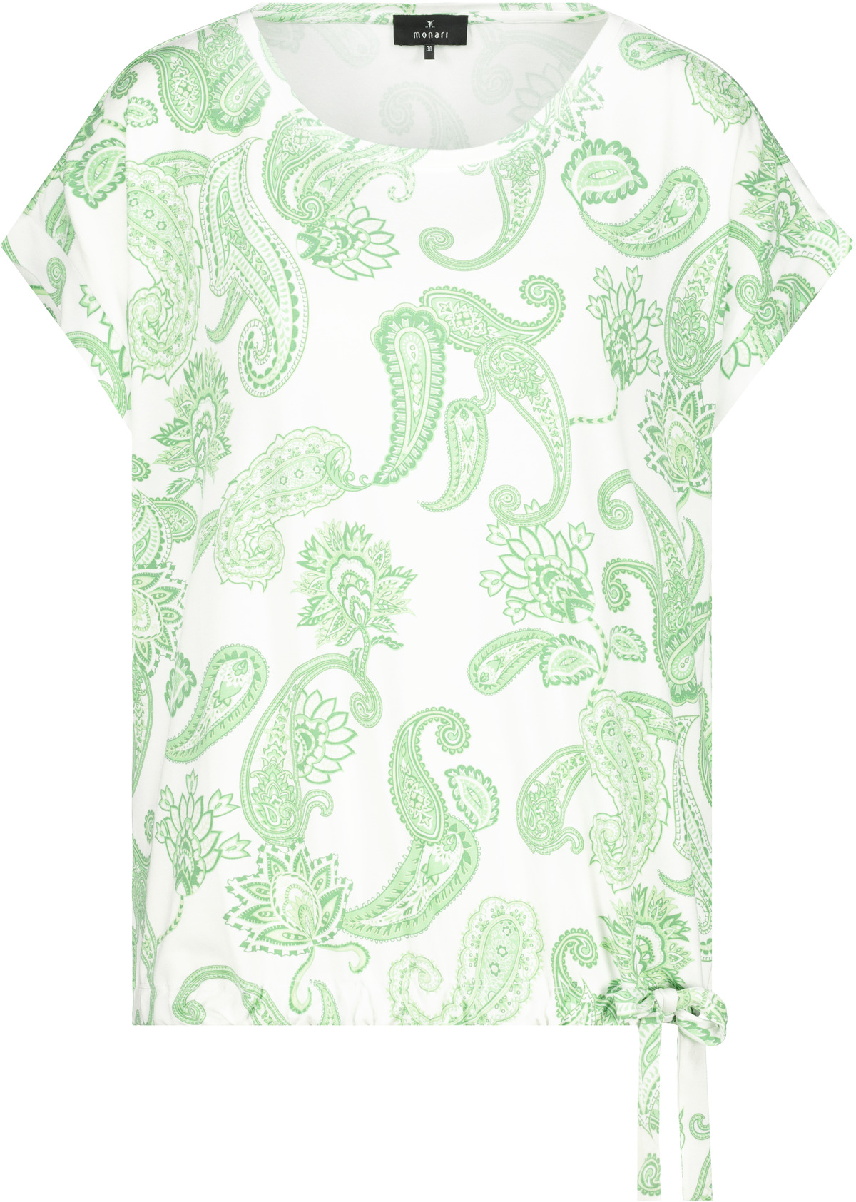 MONARI Paisley Muster T Shirt mit Tunnelzug