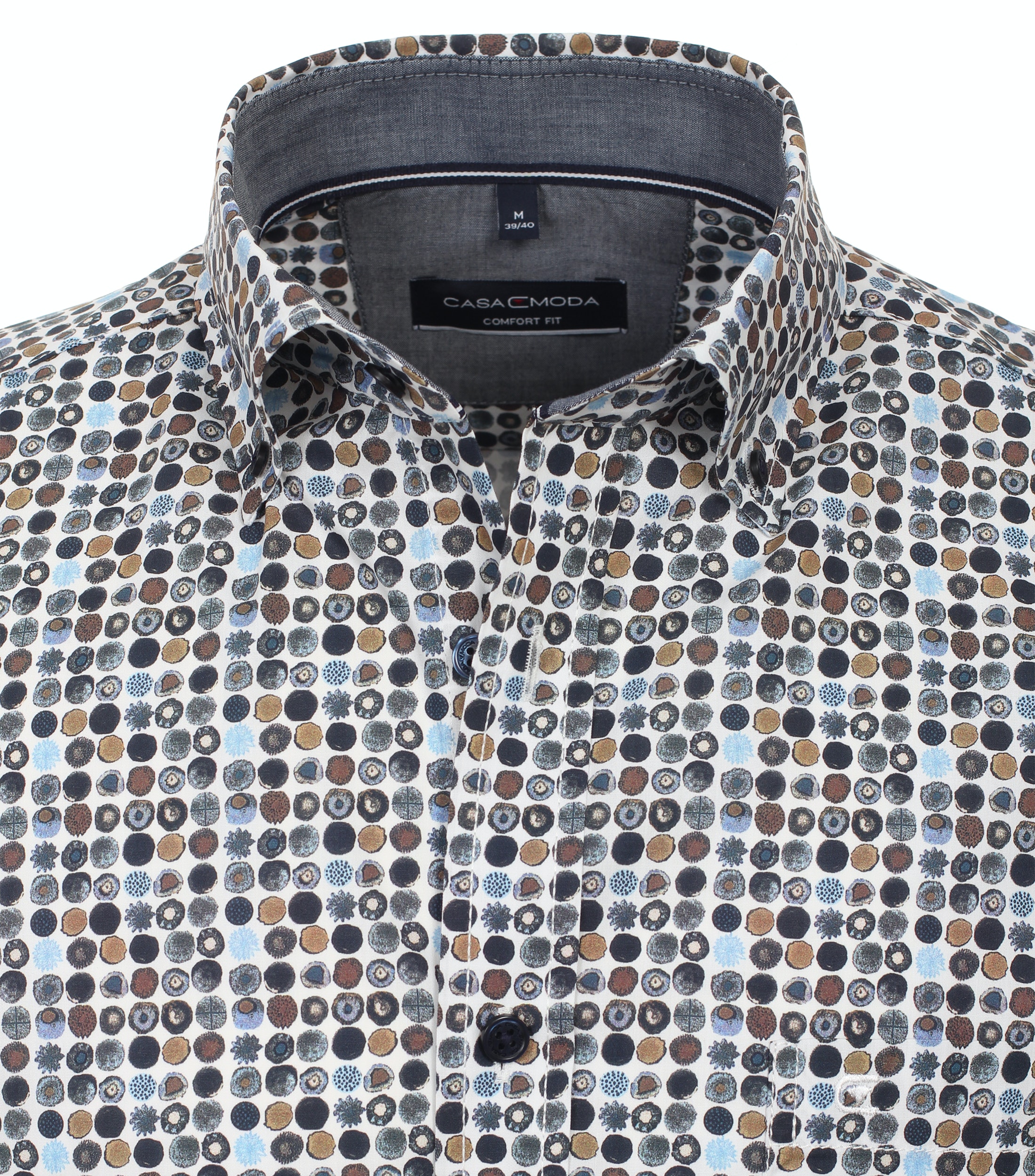 CASAMODA Hemd mit grafischem Print Comfort Fit