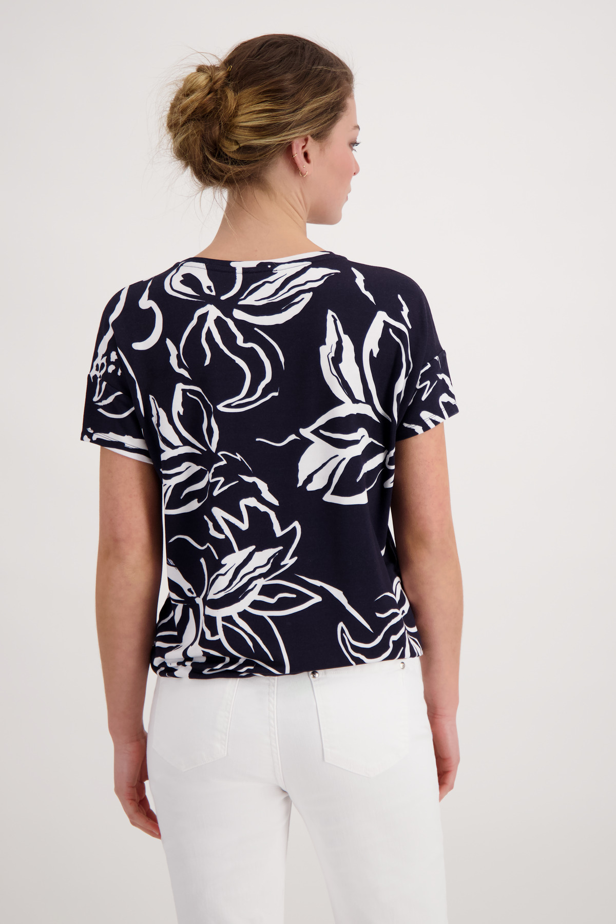 MONARI T-Shirt mit Blumenmuster