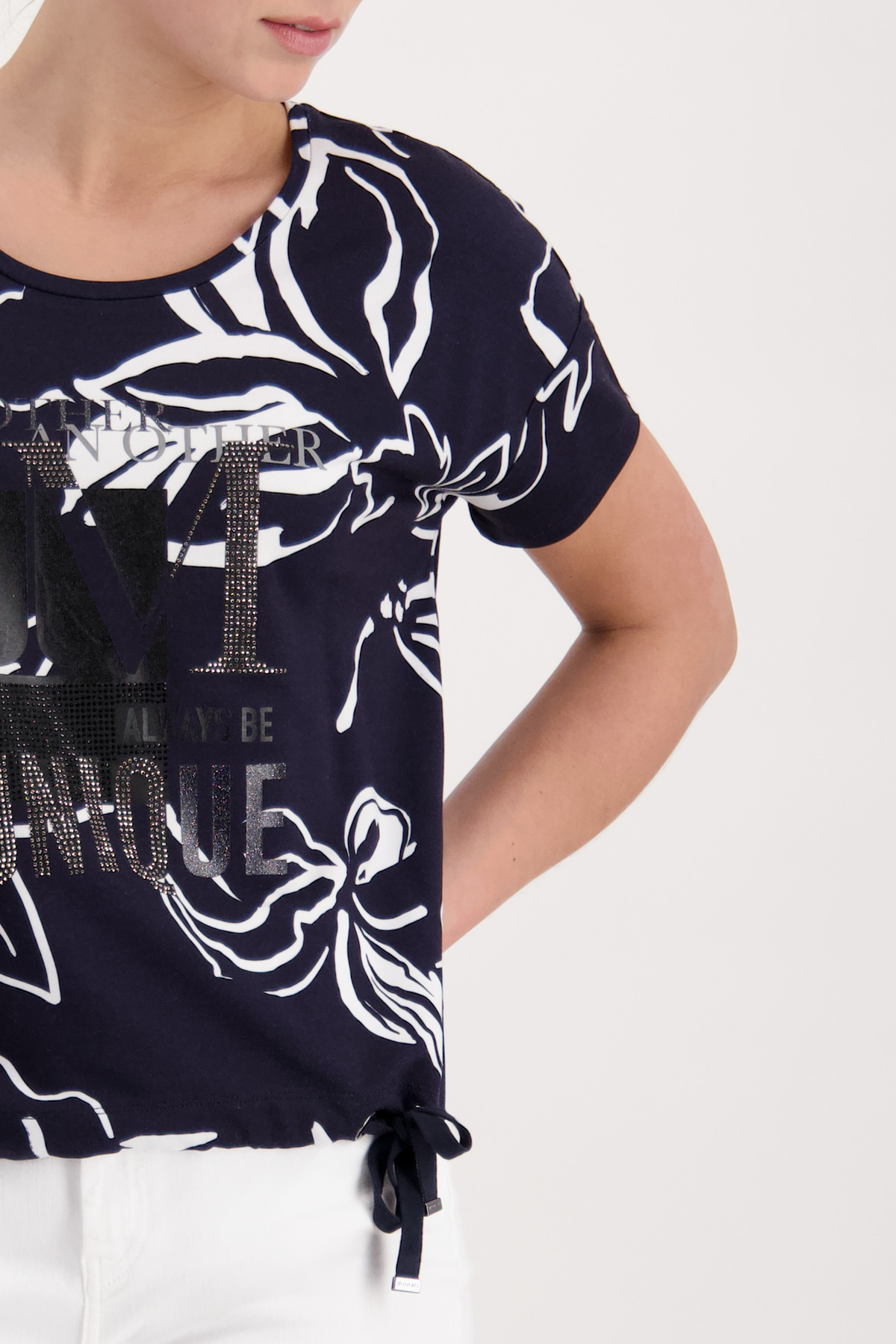 MONARI T-Shirt mit Blumenmuster