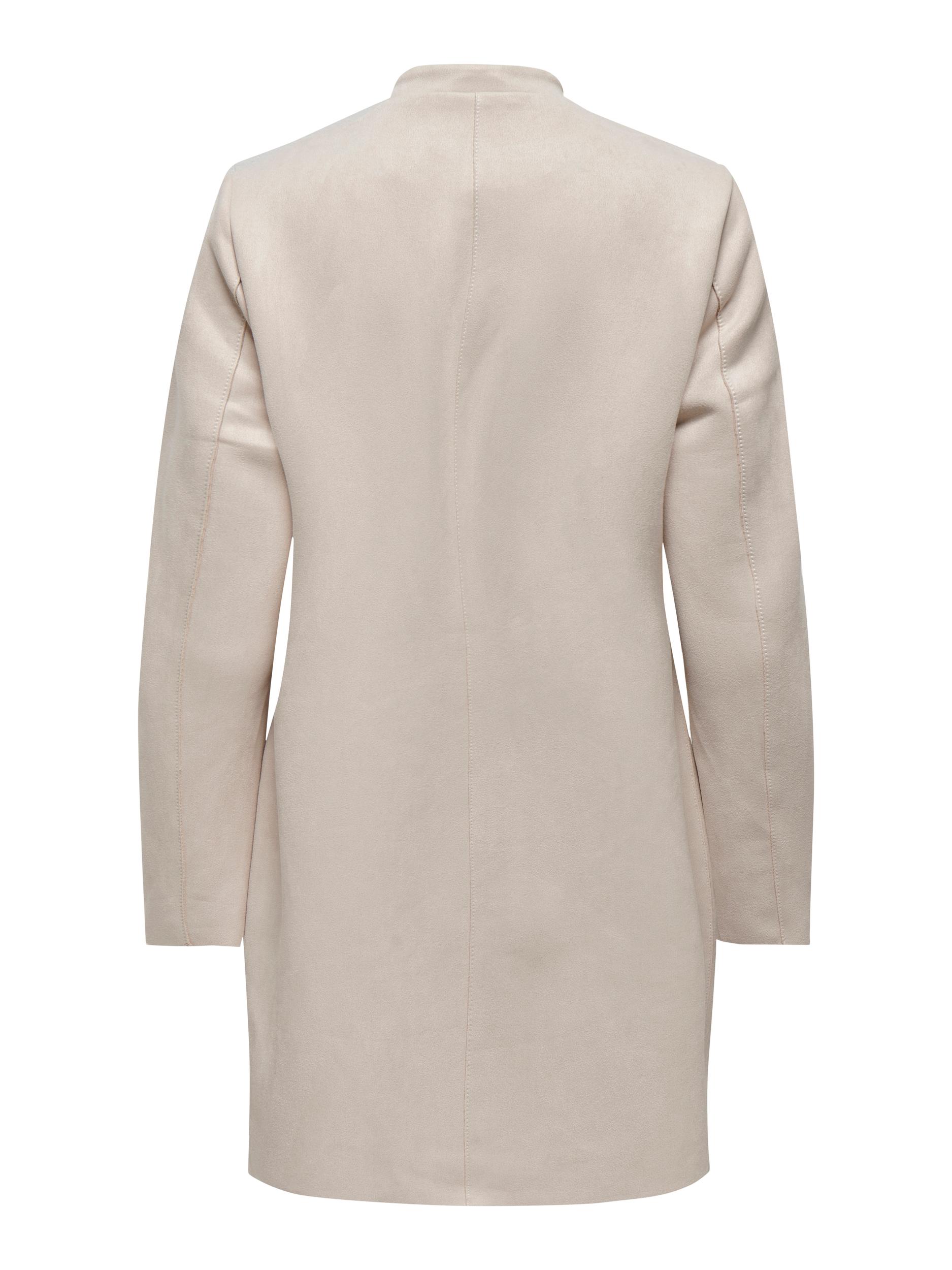 ONLY Damen Fake-Leder Longblazer