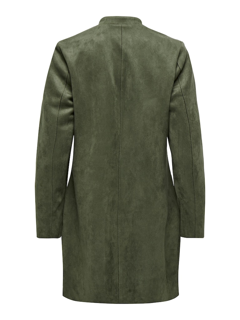 ONLY Damen Fake-Leder Longblazer