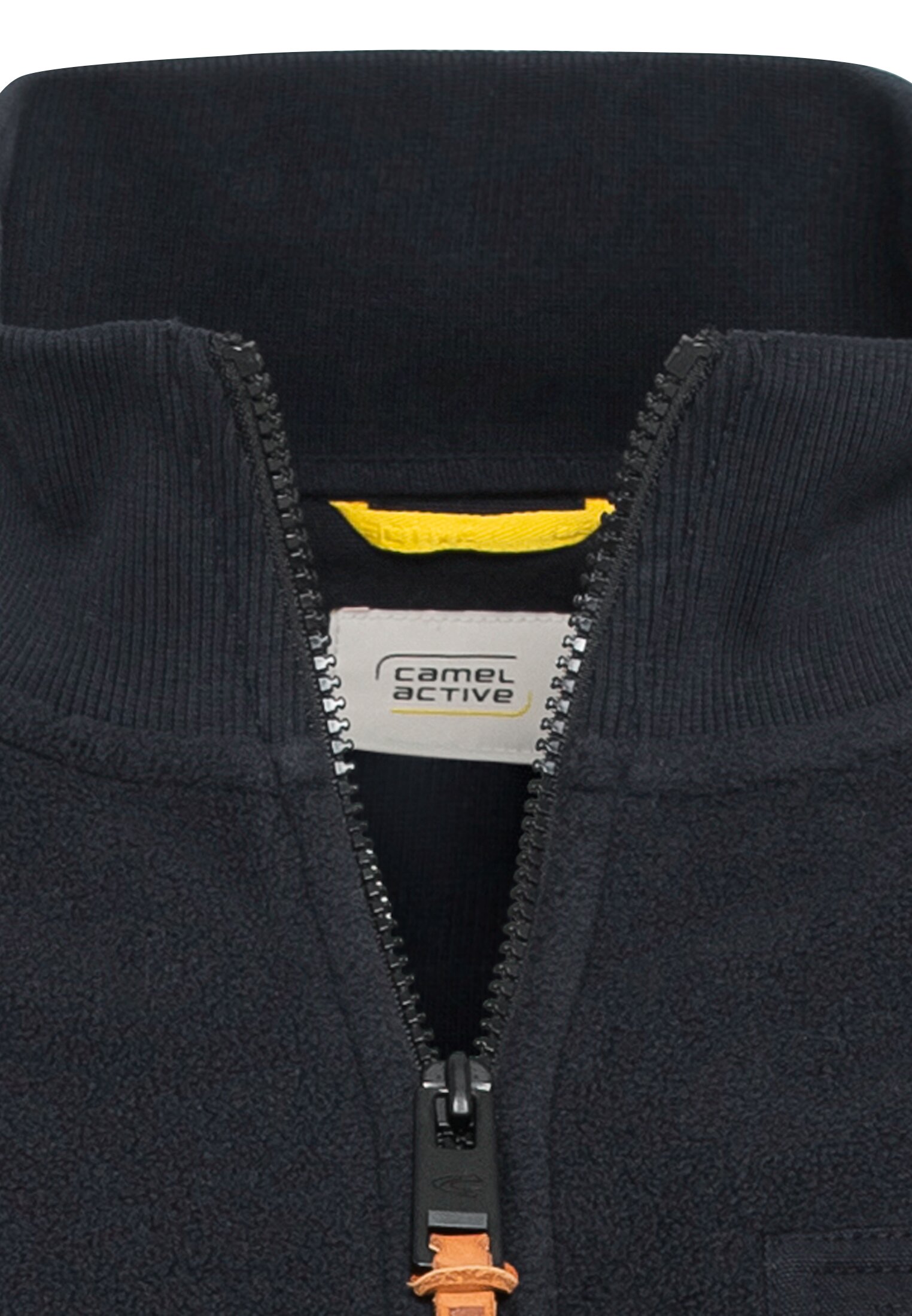 CAMEL ACTIVE Herren Fleecejacke mit Stehkragen in Night Blue WINTERSALE