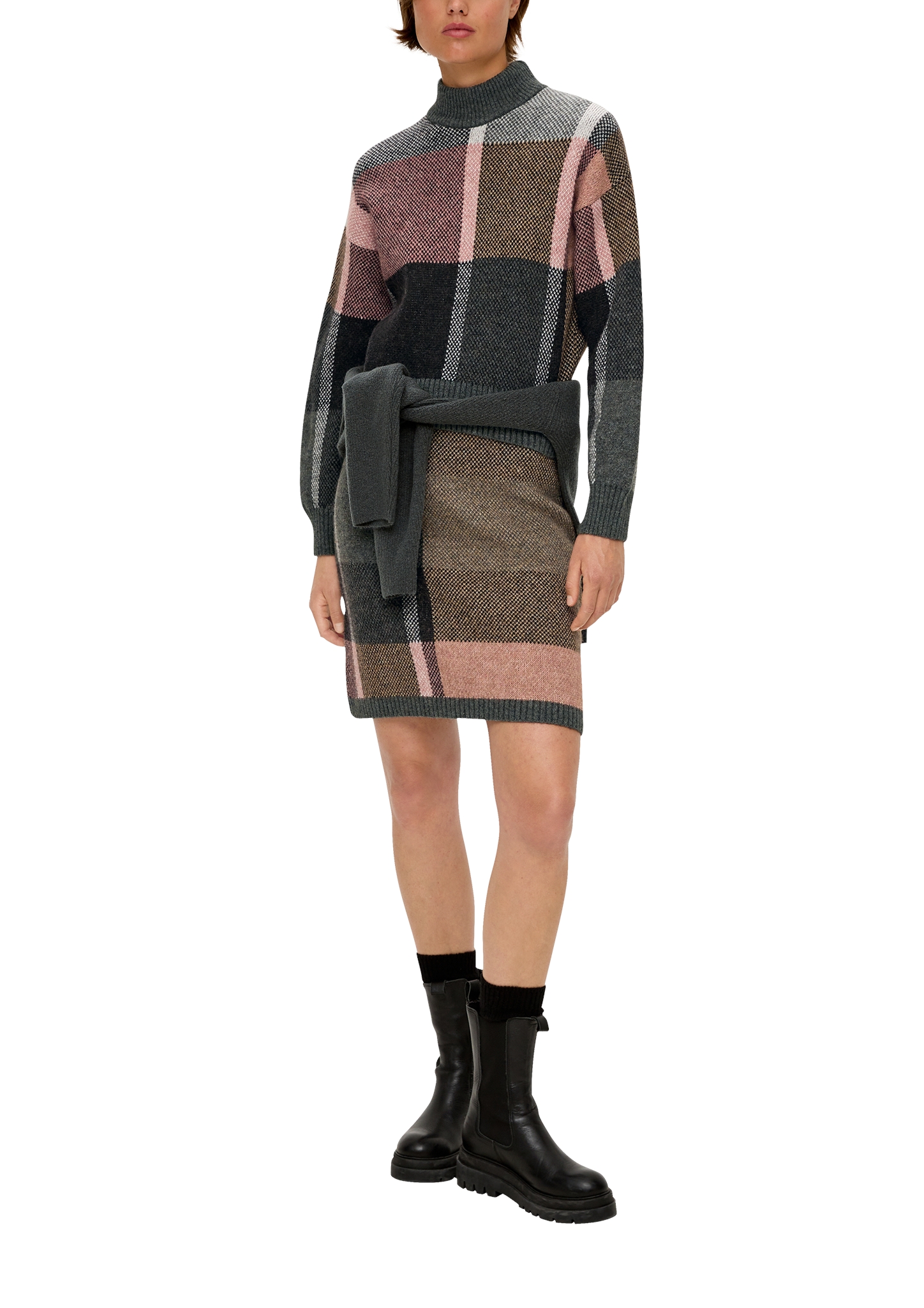 s.Oliver À ENCOLURE EN V - Pullover - olivgrün/kaki