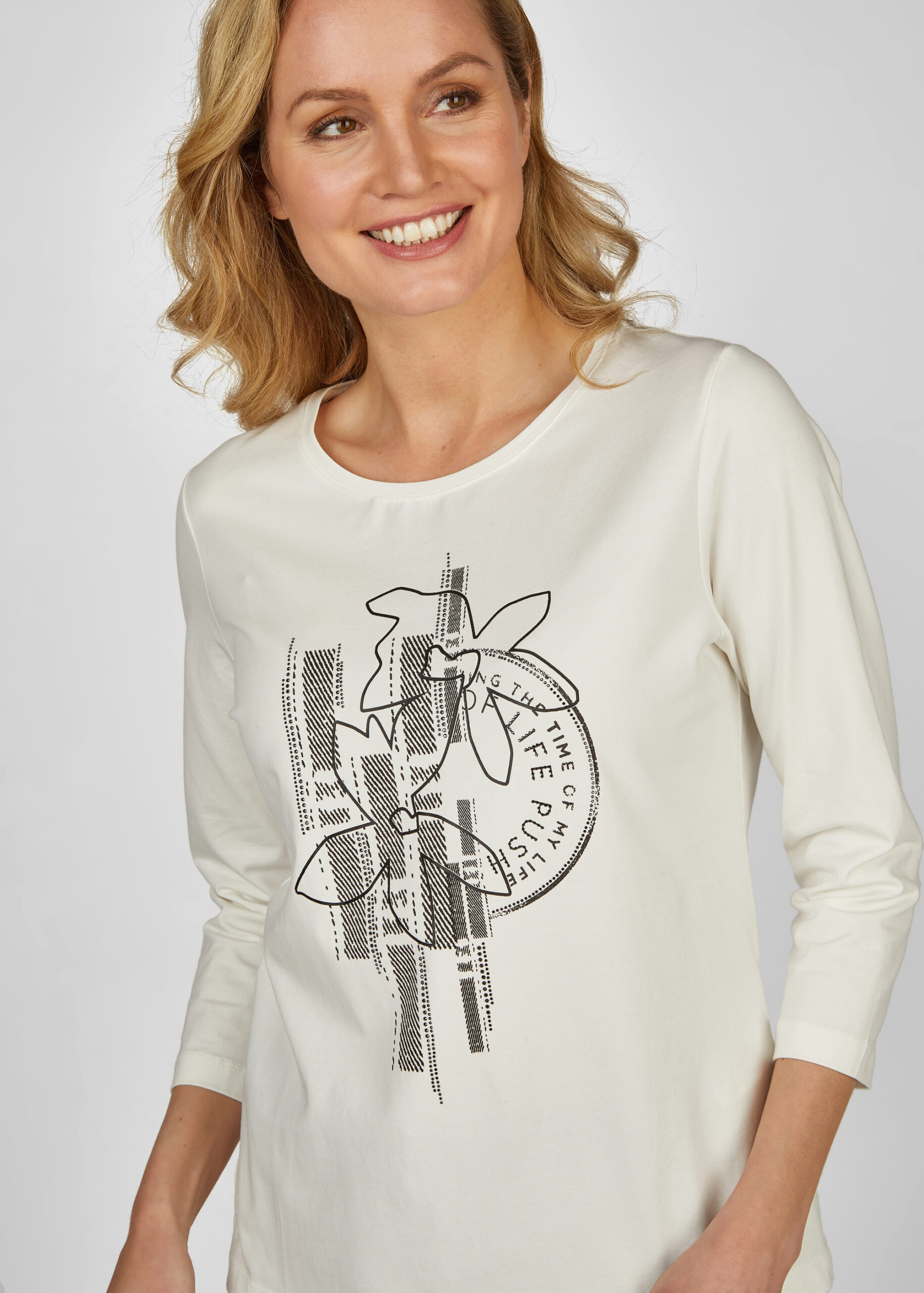 RABE Shirt mit Strassapplikationen