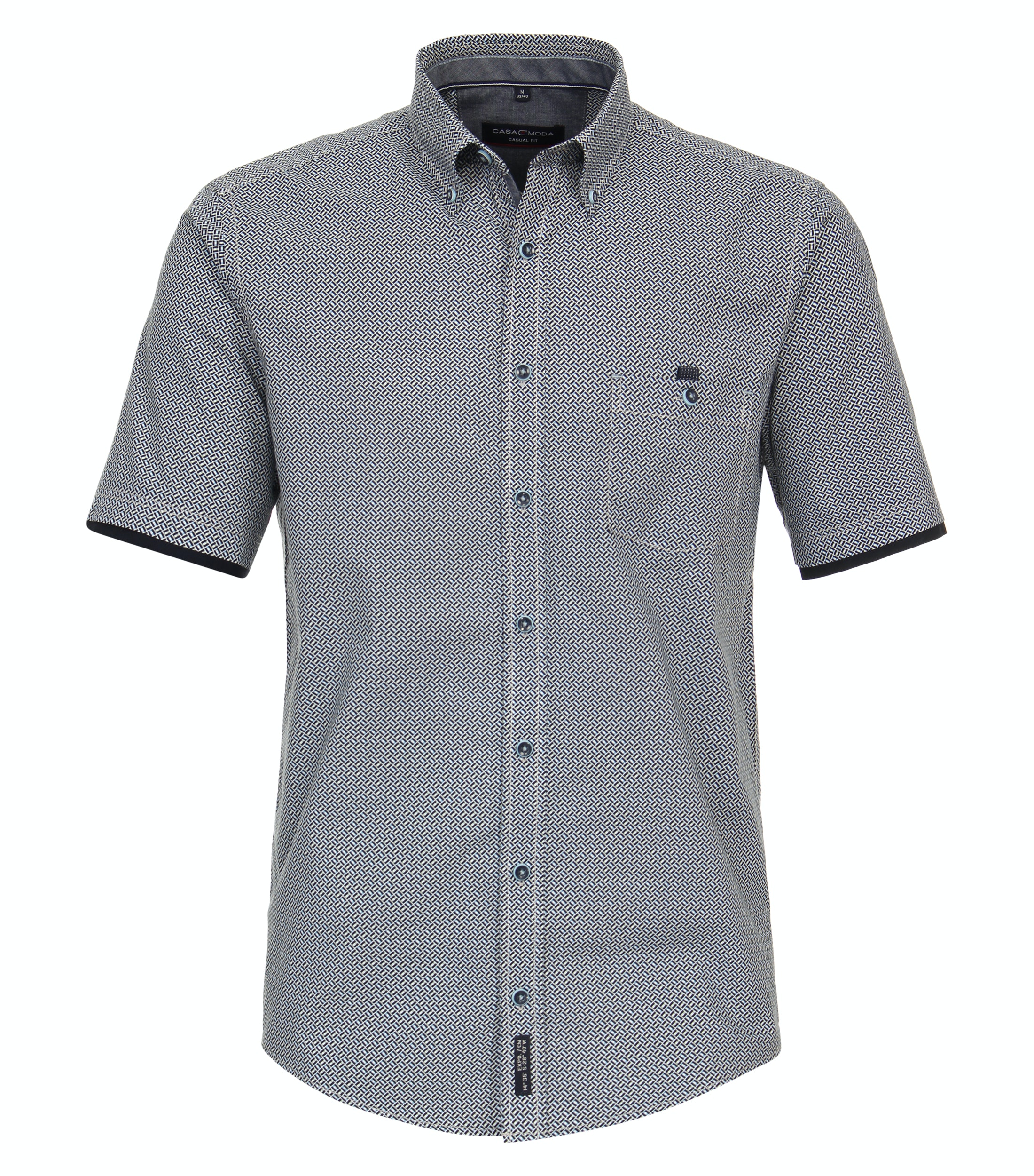 CASAMODA Freizeithemd Kurzarm mit grafischem Druck