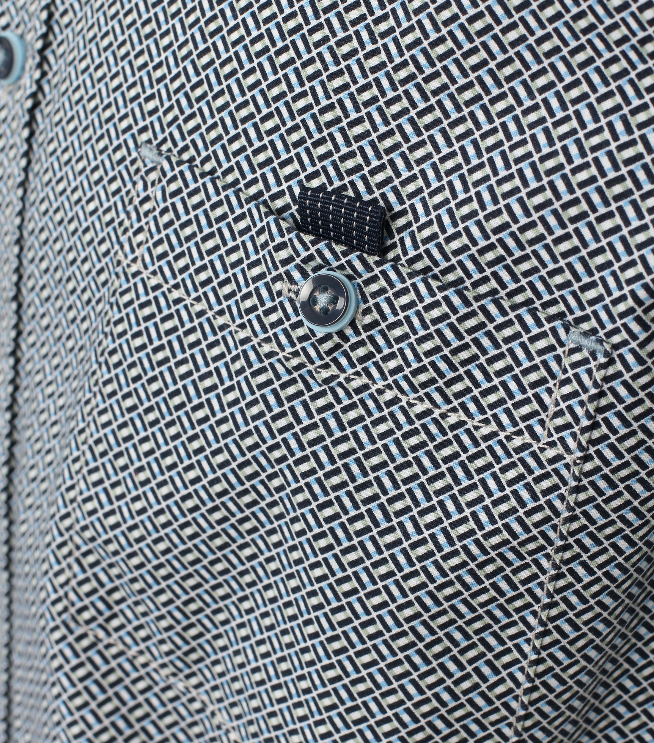 CASAMODA Freizeithemd Kurzarm mit grafischem Druck