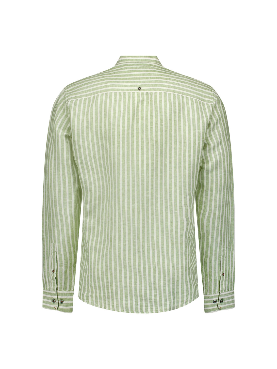 NO EXCESS Herren Shirt mit Streifenmuster in Blau und Grün - cloud und green