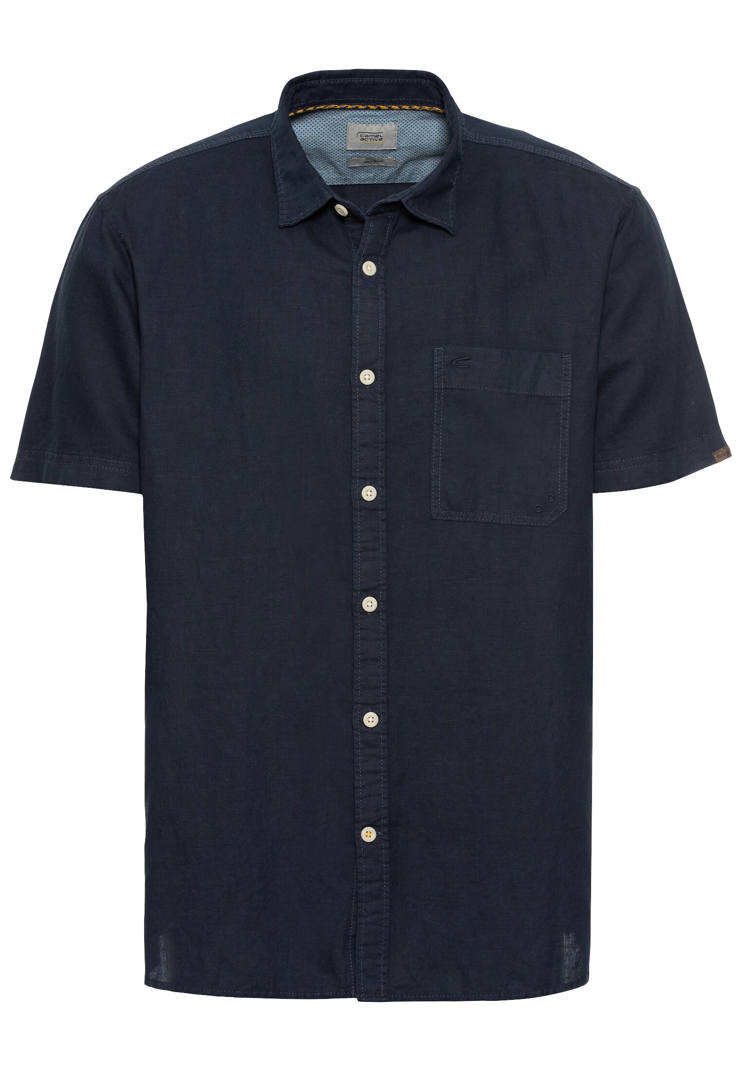 CAMEL ACTIVE Herren Kurzarm Hemd Regular Fit in Dunkelblau oder Rot - night blue or faded red