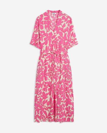 CINQUE Damen Maxikleid CIDINOA in Pink gemustert