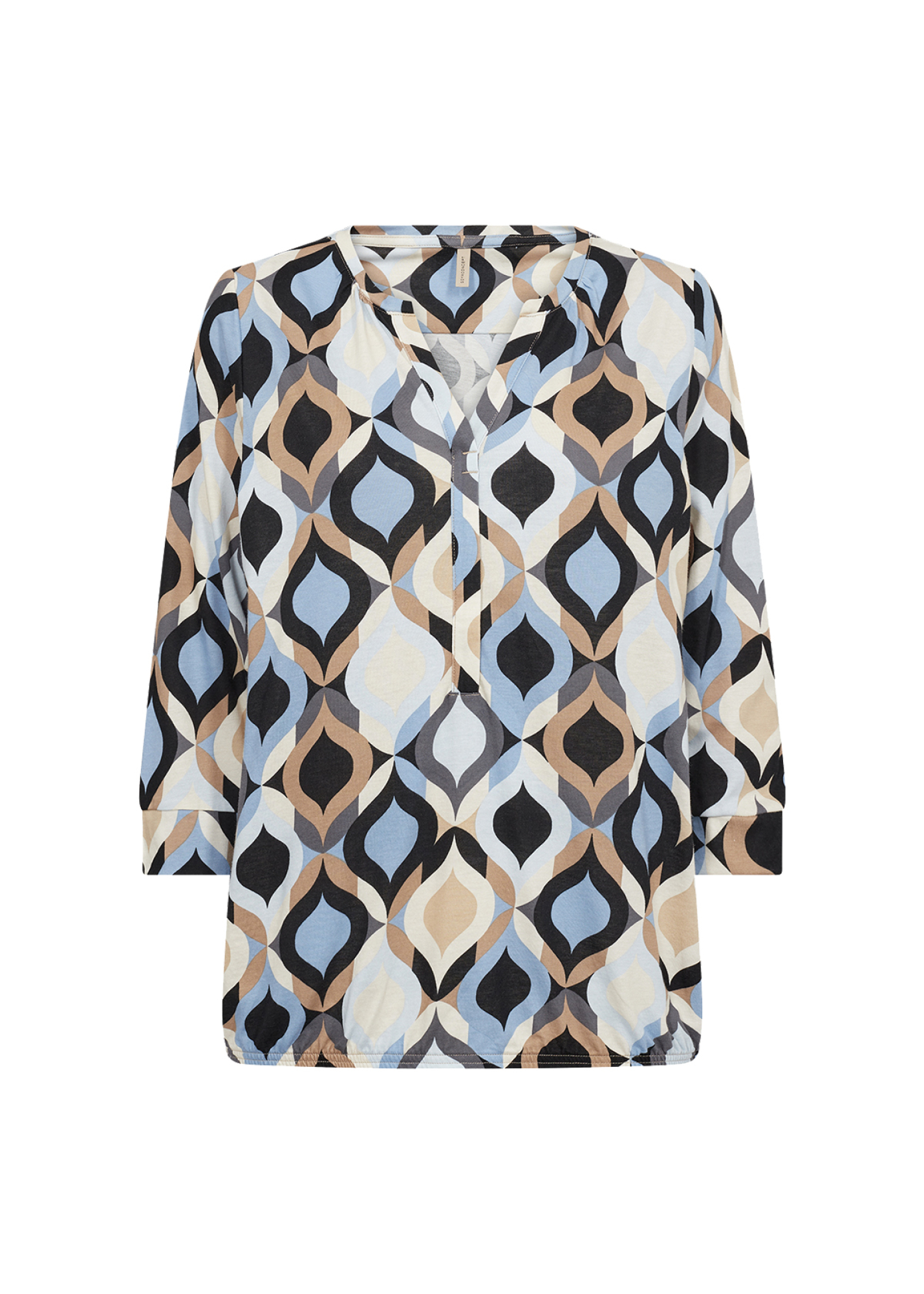 SOYACONCEPT Damen Shirt 3/4 Arm mit grafischem Print Felicity