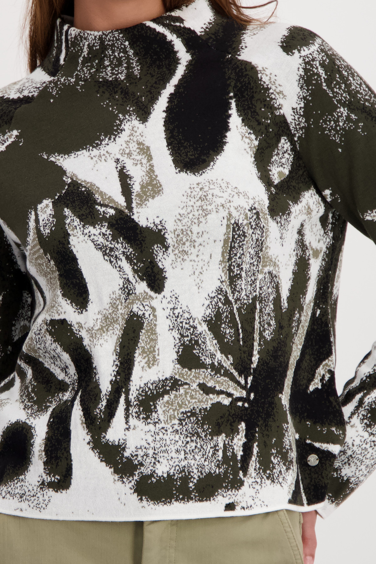 MONARI Strickpullover mit Blumenmuster