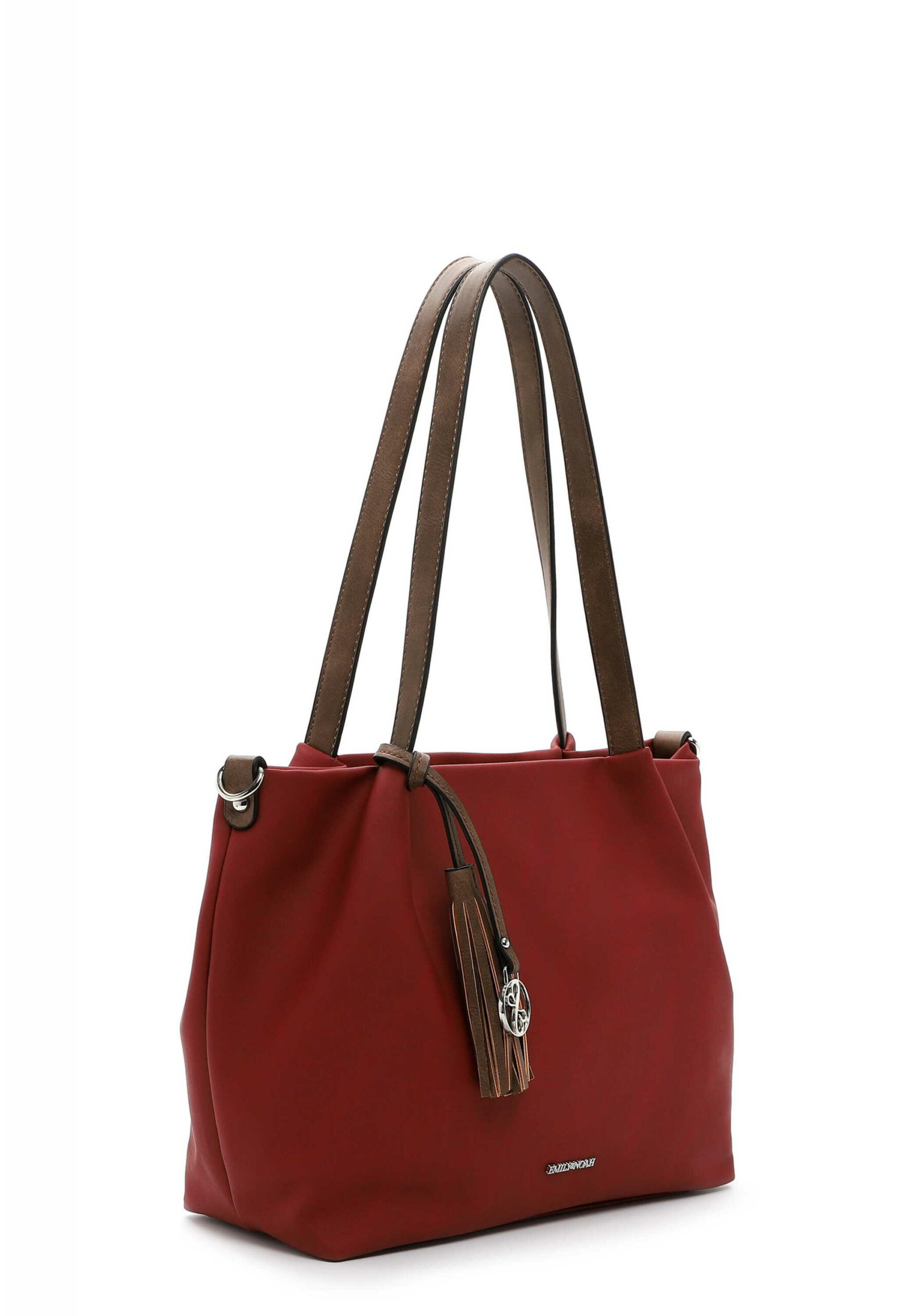 EMILY & NOAH Tasche Shopper Elke in rot/cognac