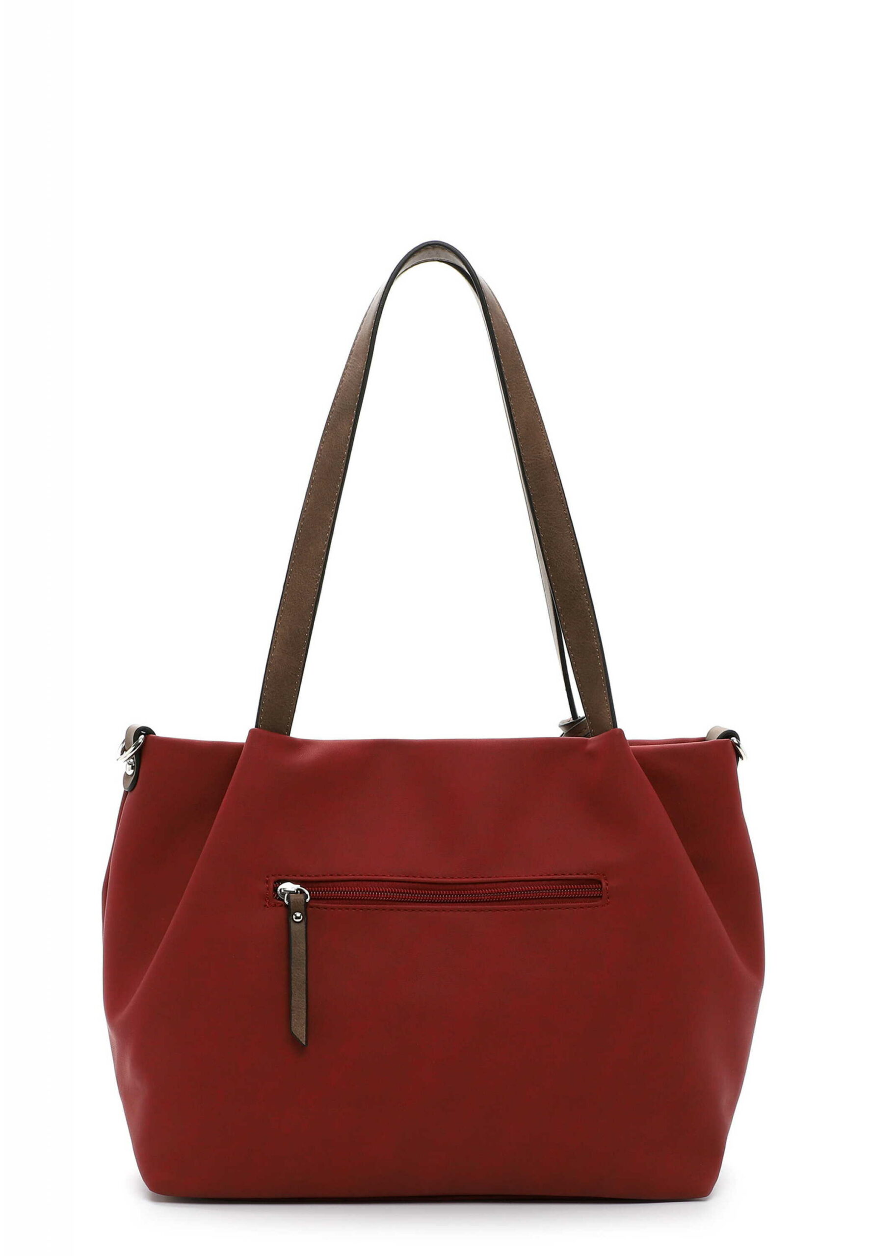 EMILY & NOAH Tasche Shopper Elke in rot/cognac