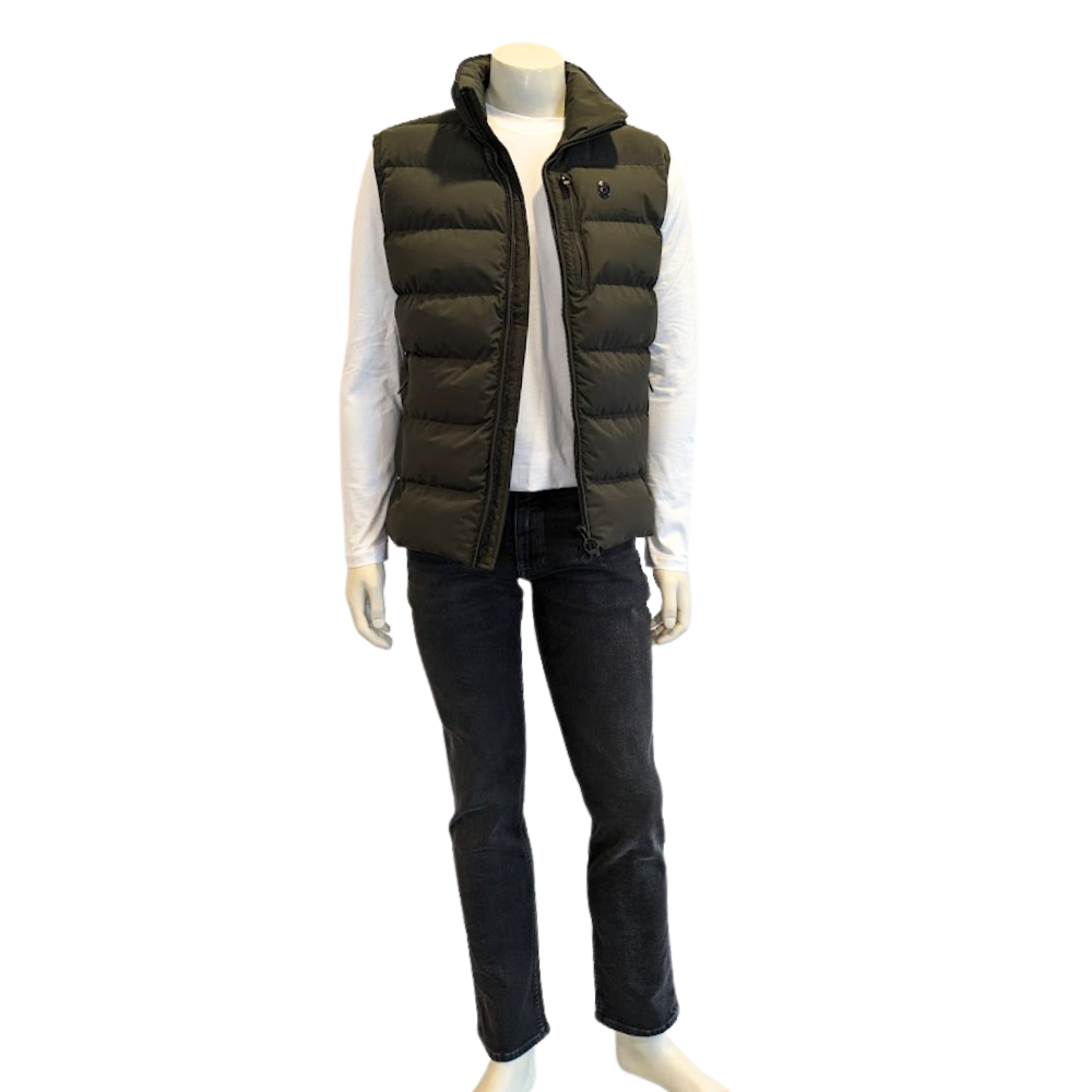 WELLENSTEYN Weste BLACKBIRD MEN SHORT VEST Grün - Blackarmy