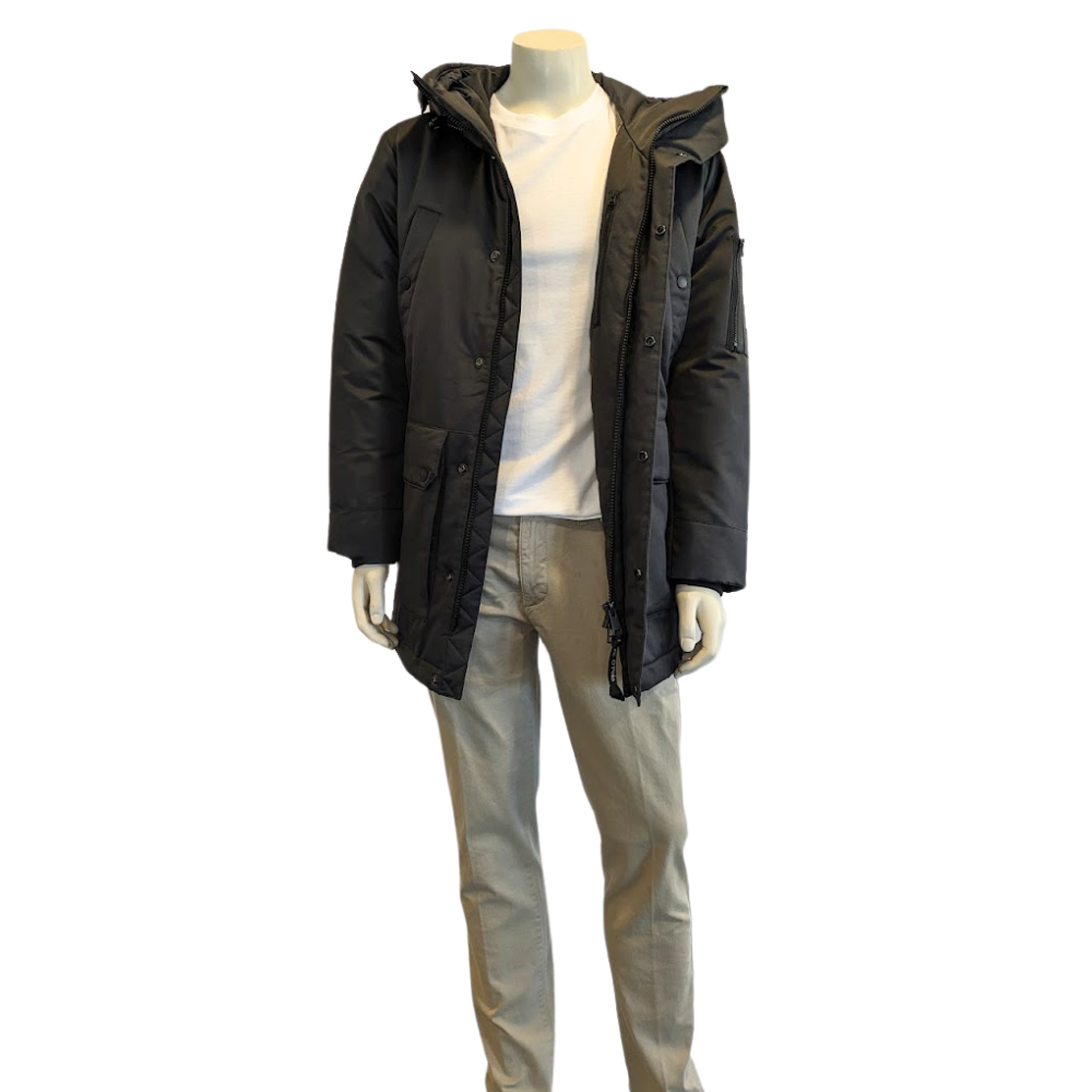 MARCO POLO Herren Puffer-Parka in Dunkelgrau - broken graphite