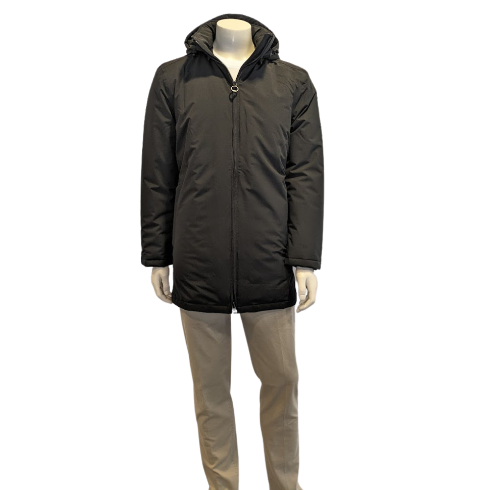 WELLENSTEYN Herren Mantel SERPENTINE LONG in Schwarz - black