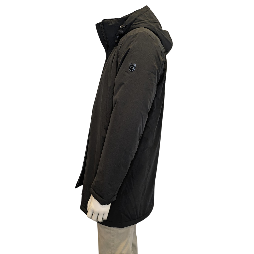 WELLENSTEYN Herren Mantel SERPENTINE LONG in Schwarz - black