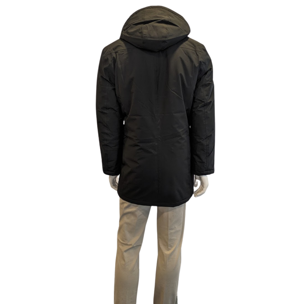 WELLENSTEYN Herren Mantel SERPENTINE LONG in Schwarz - black