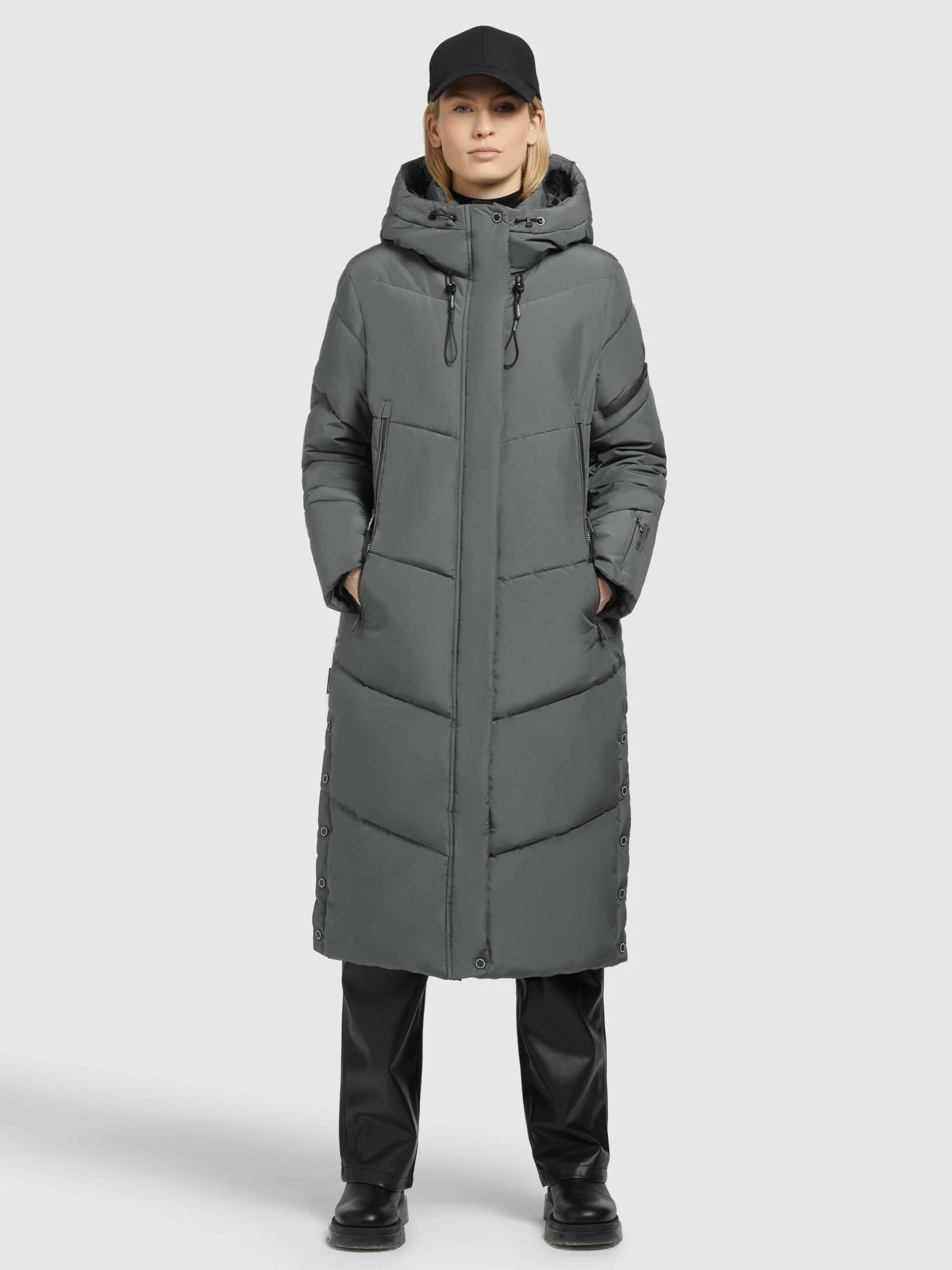KHUJO Damen Steppmantel SONJE5 in graublau