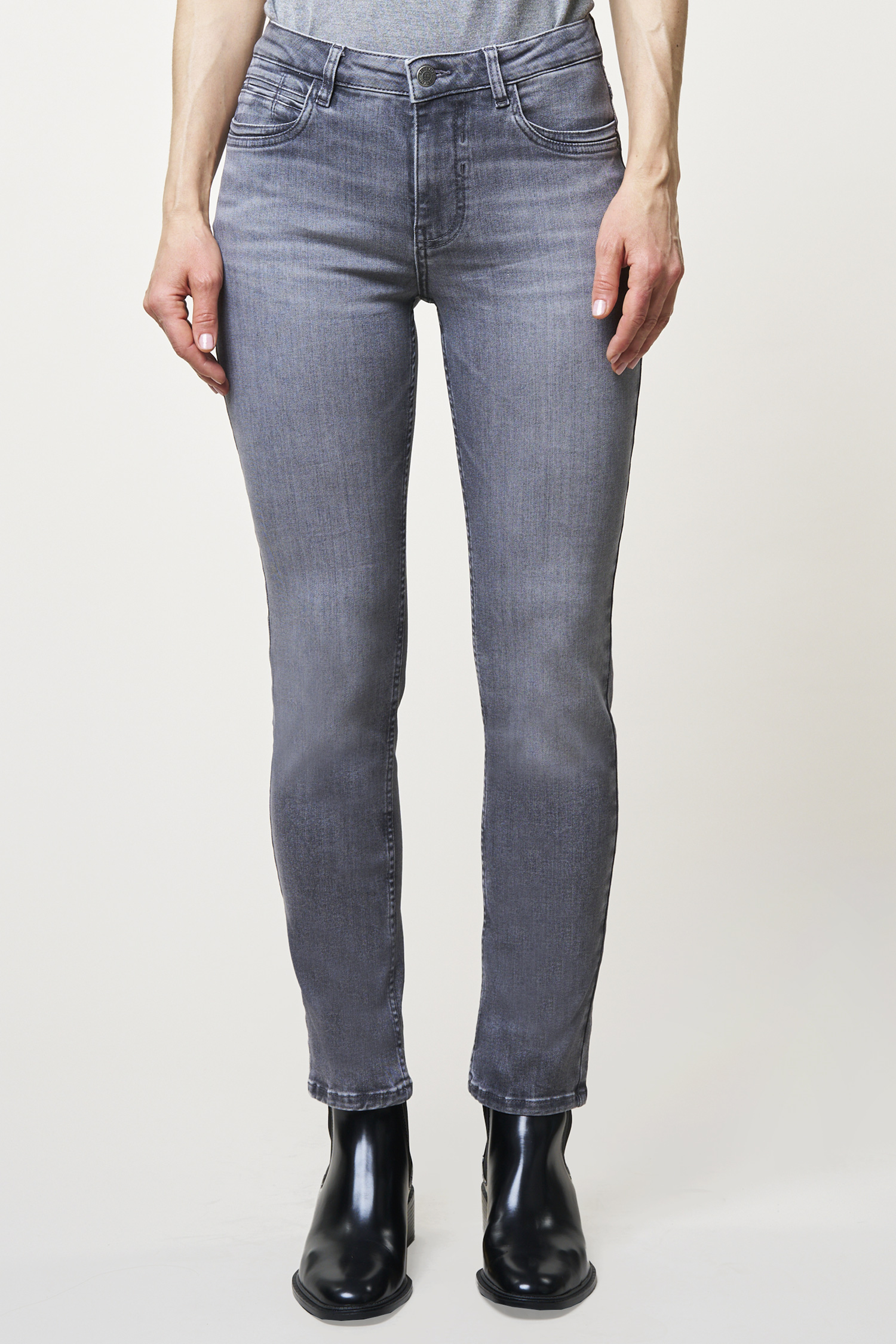 BLUE FIRE Damenjeans Nancy slim - bgreen grey
