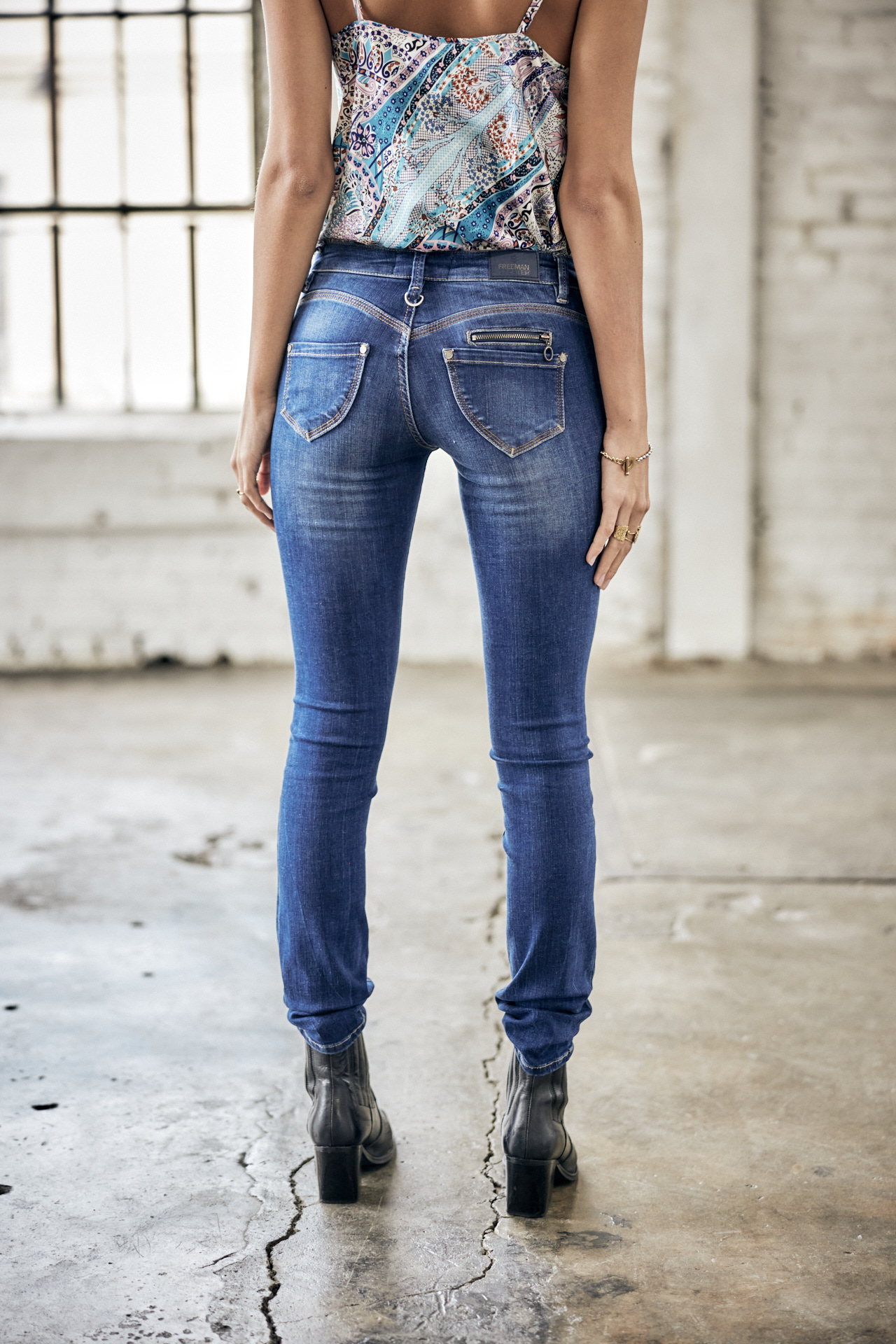 FREEMAN T. PORTER Damenjeans Alexa Slim S-SDM in Farbe Fever