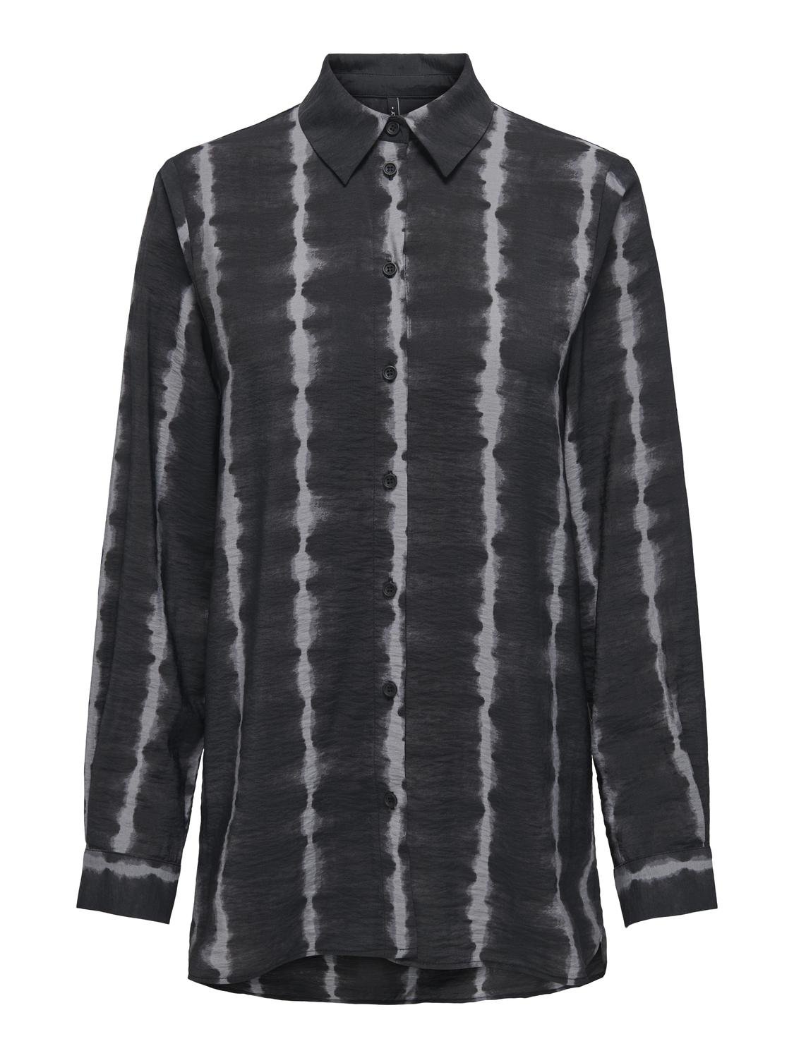 ONLY Damenbluse Loose Fit mit Hemdkragen und Karo Annali