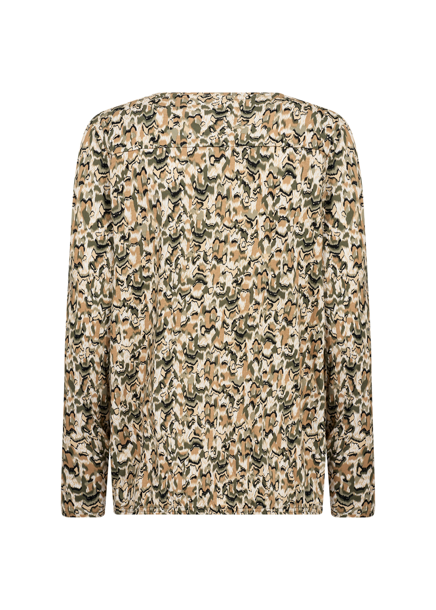 SOYACONCEPT Damenbluse mit Alloverprint Felicity in c dark olive combi