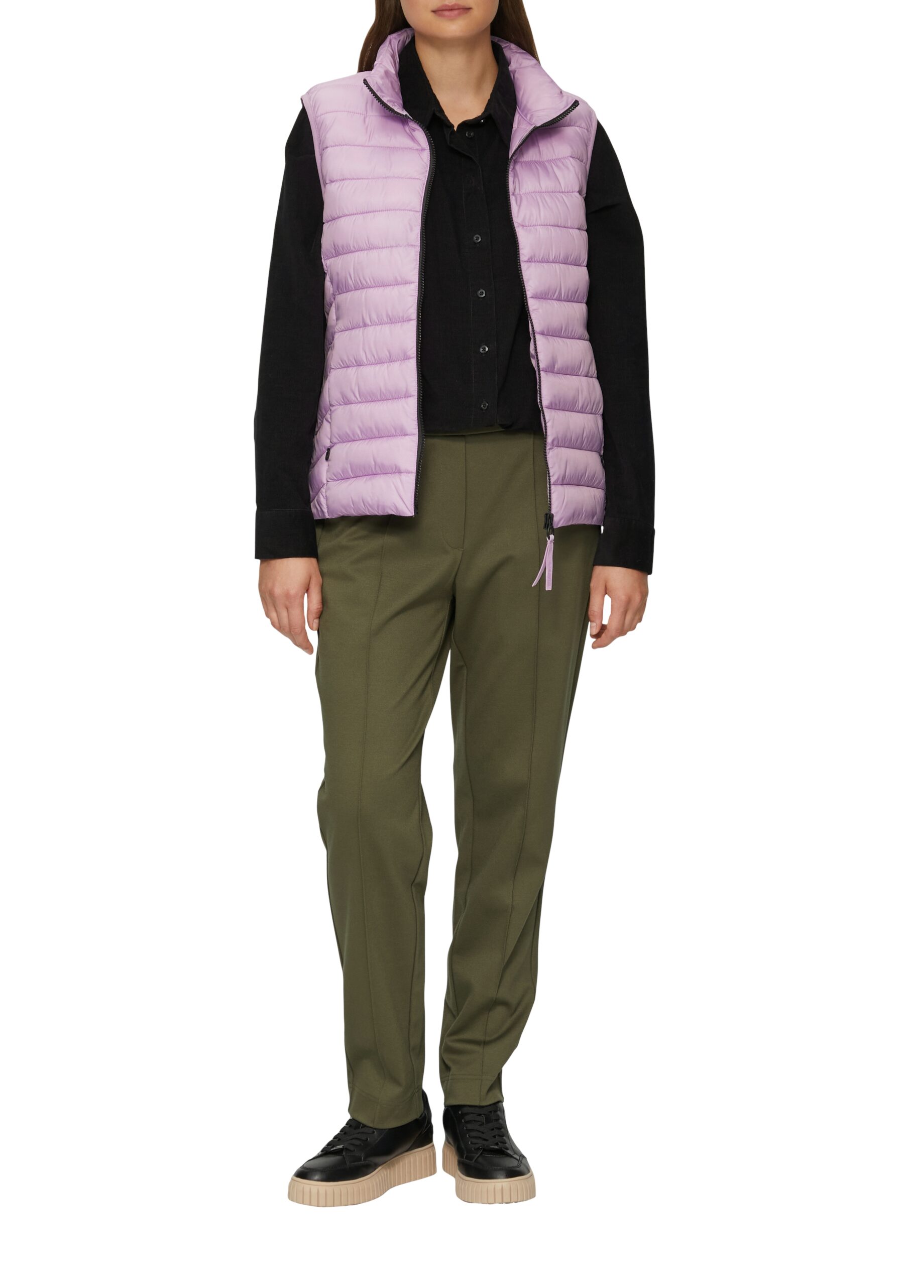 S. OLIVER Damen Leichte Weste mit Steppung und Stehkragen WINTERSALE