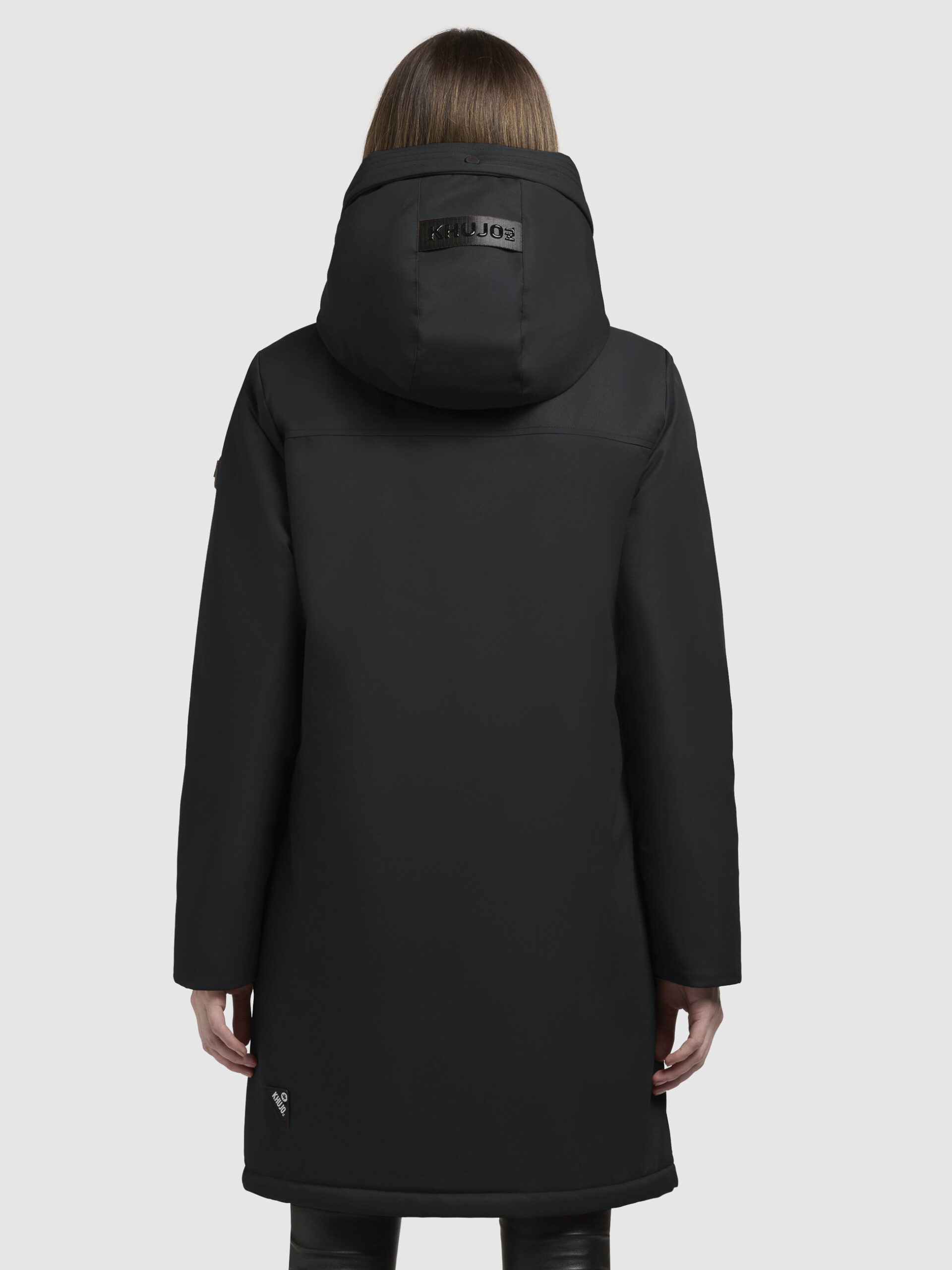 KHUJO Damen Kurzmantel YAAK3 in schwarz