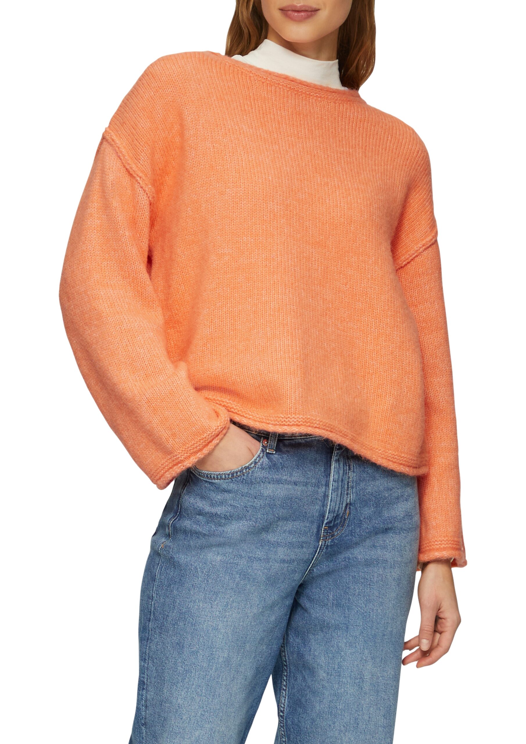 S. OLIVER Lockerer Damen-Strickpullover aus Wollmix