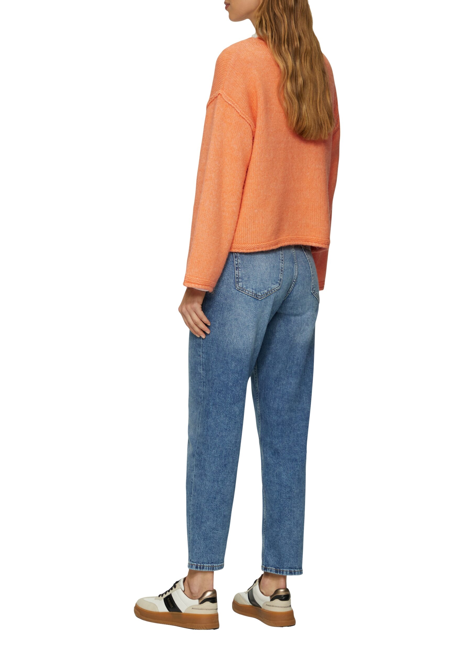 S. OLIVER Lockerer Damen-Strickpullover aus Wollmix