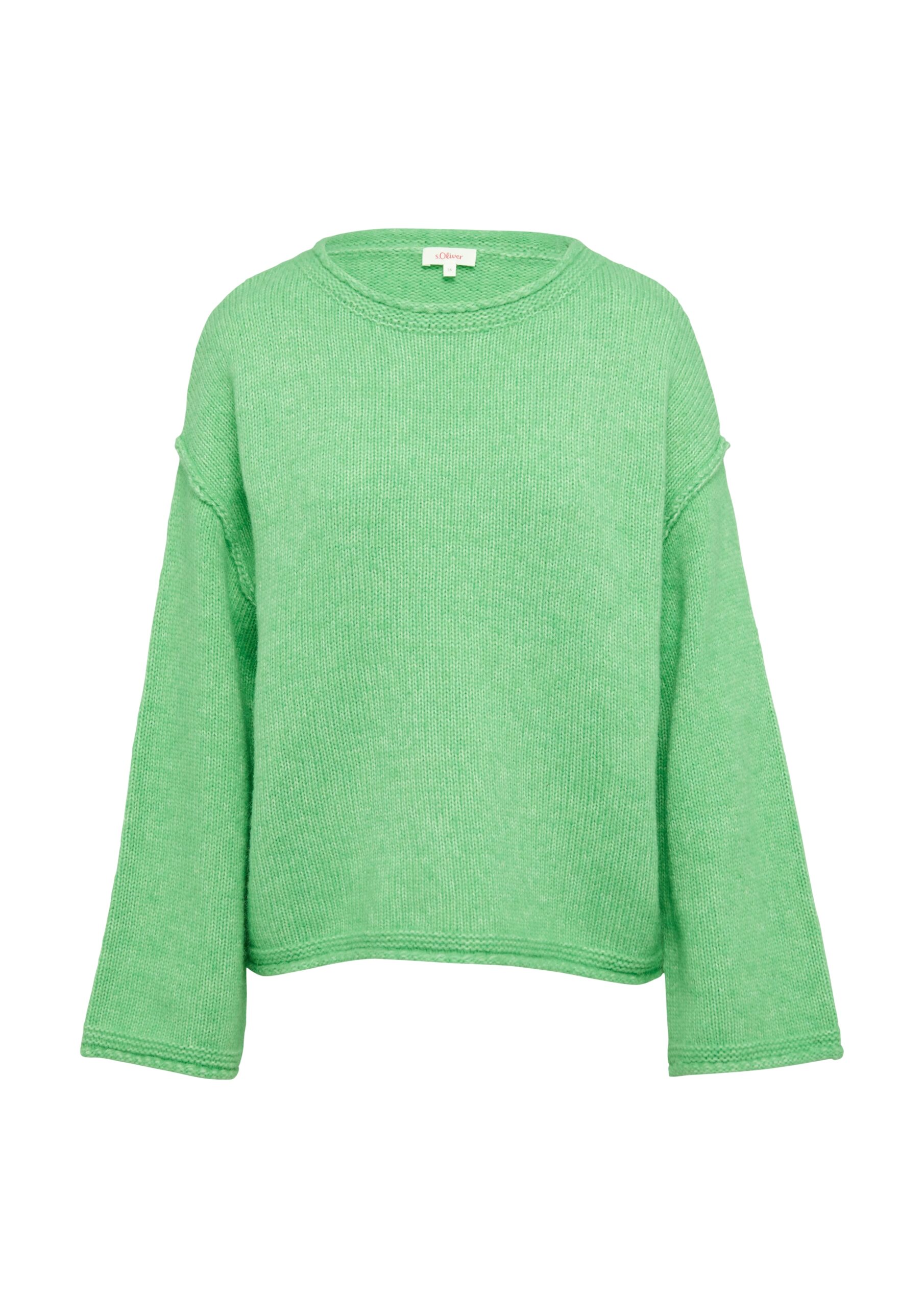 S. OLIVER Lockerer Damen-Strickpullover aus Wollmix