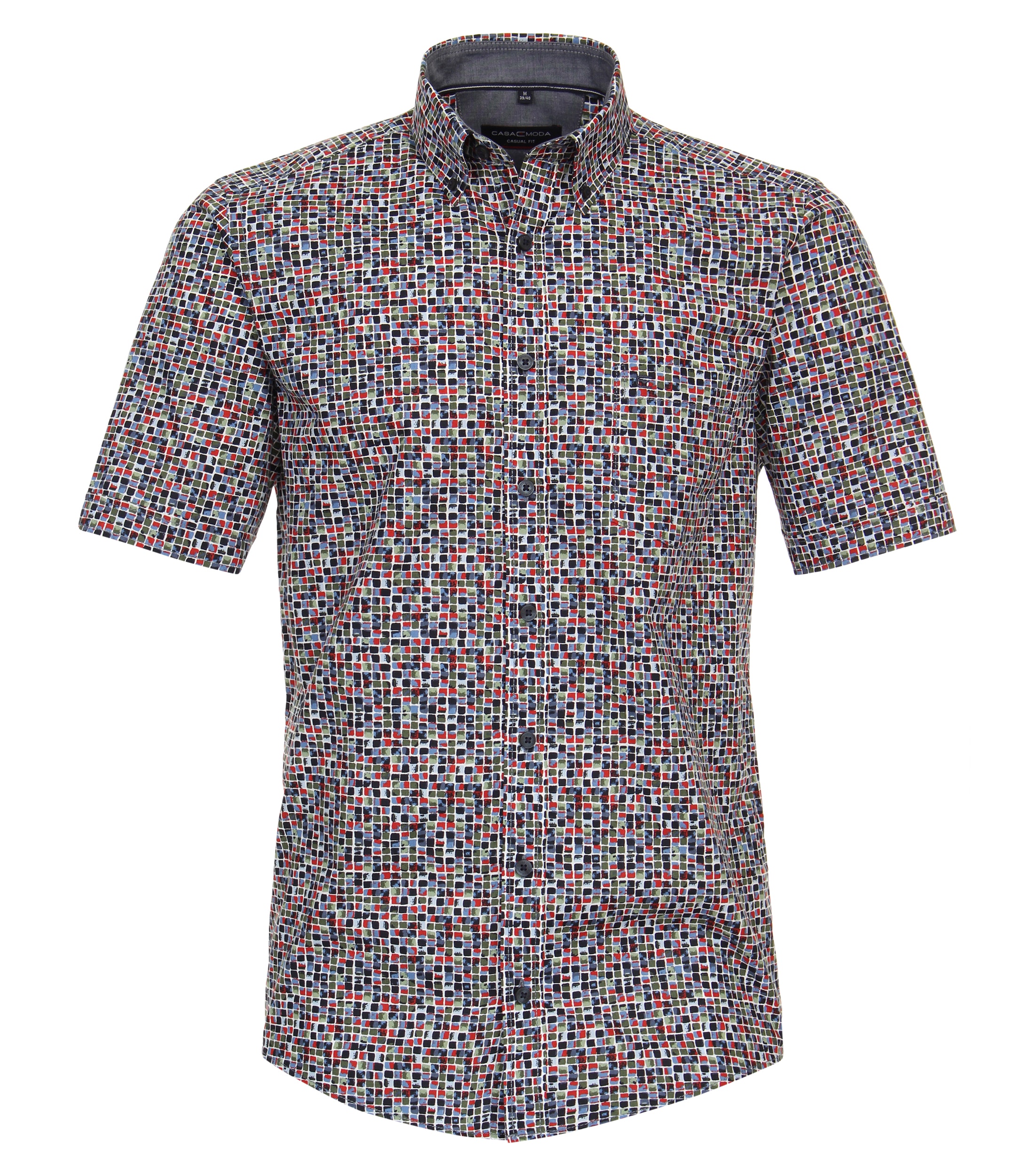 CASAMODA Freizeithemd Kurzarm Casual Fit