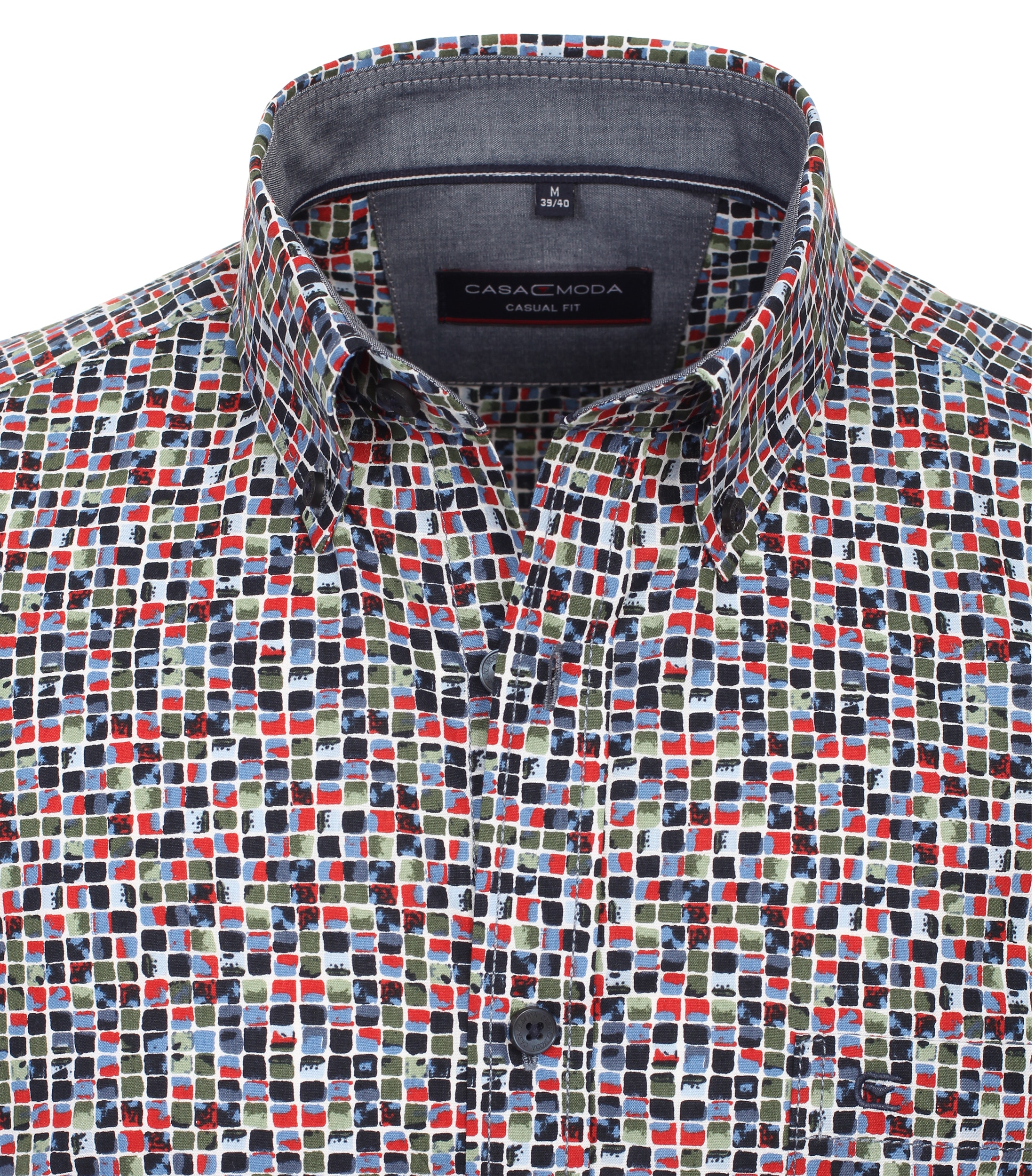 CASAMODA Freizeithemd Kurzarm Casual Fit