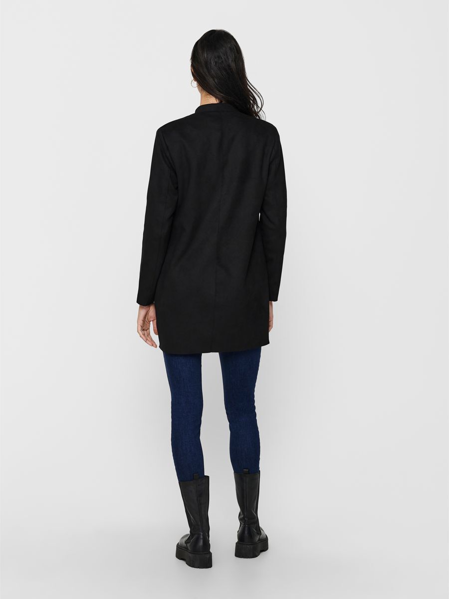 ONLY Damen Mantel aus Wildlederimitat für den Übergang in verschiedenen Farben - Braun, Rosa, Grün, Schwarz